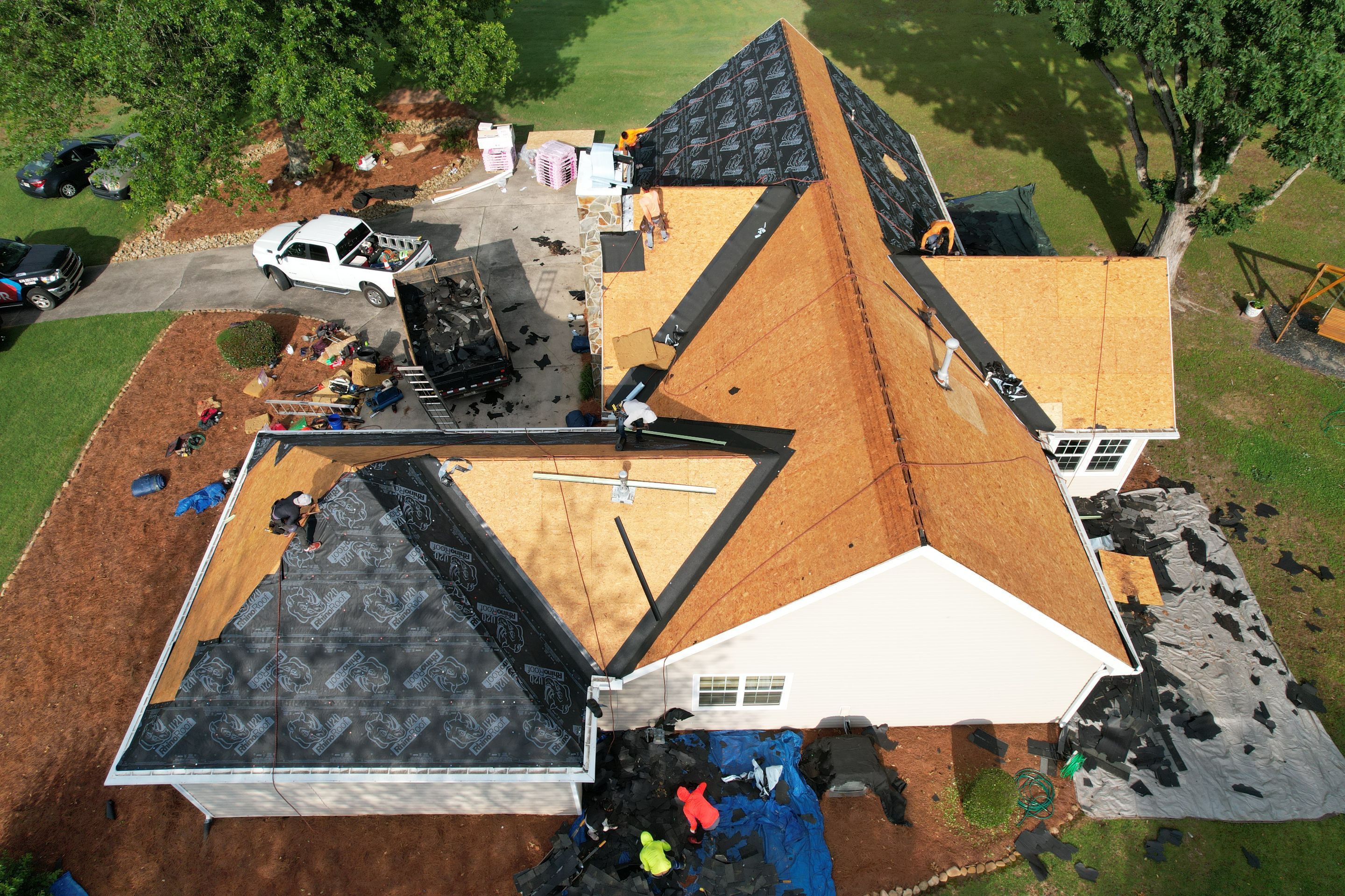 Residential Roofing Installation using Owens Corning by Inspector Roofing and Restoration