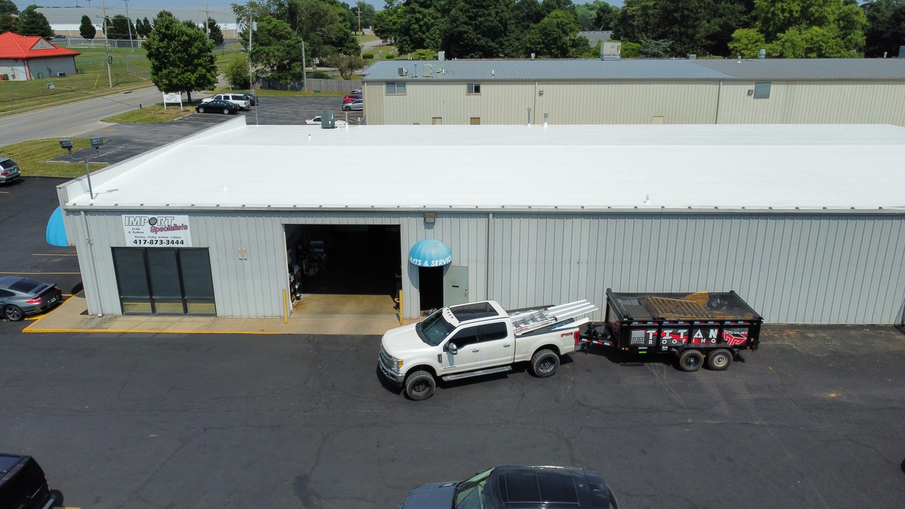 Commercial Roofing Install - IB PVC Roofing System  by Titan Commercial & Residential Roofing 