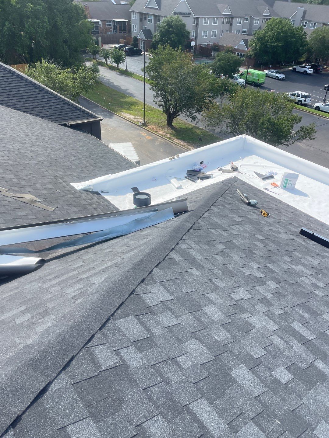 Commercial Roofing Installation using Roof Replacement by American Roofing & Construction LLC