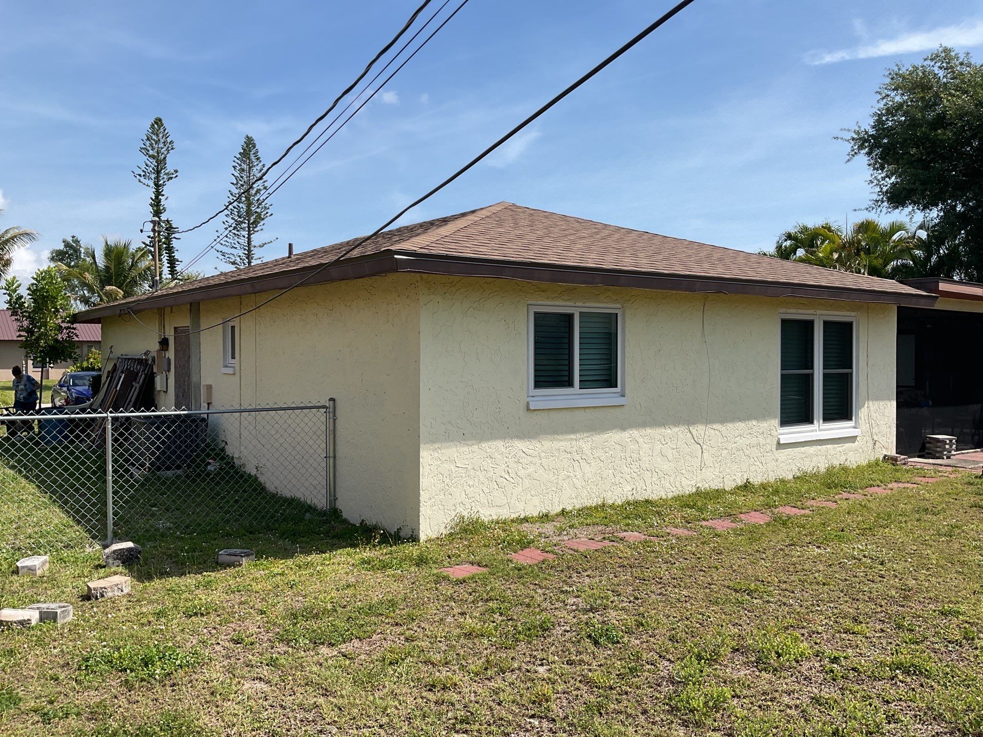 Musket Brown Seamless Gutters using 6 Inch Seamless Gutters in Cape Coral FL by Gutter Professors