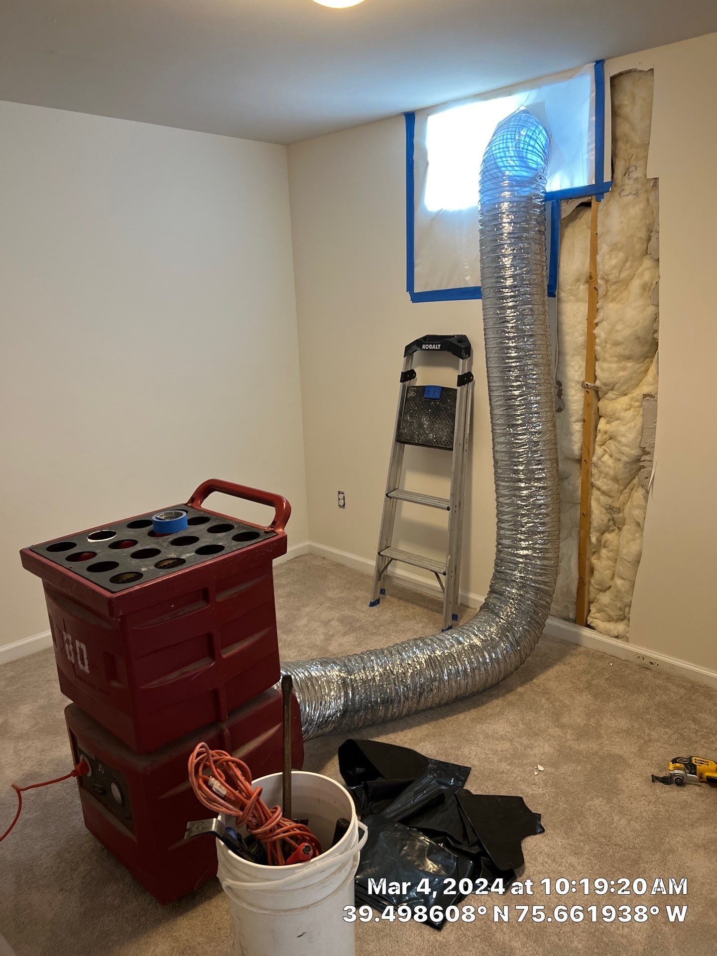 Water Damage Inspection & Basement Dryout – Middletown, DE by Healthy Home Solutions