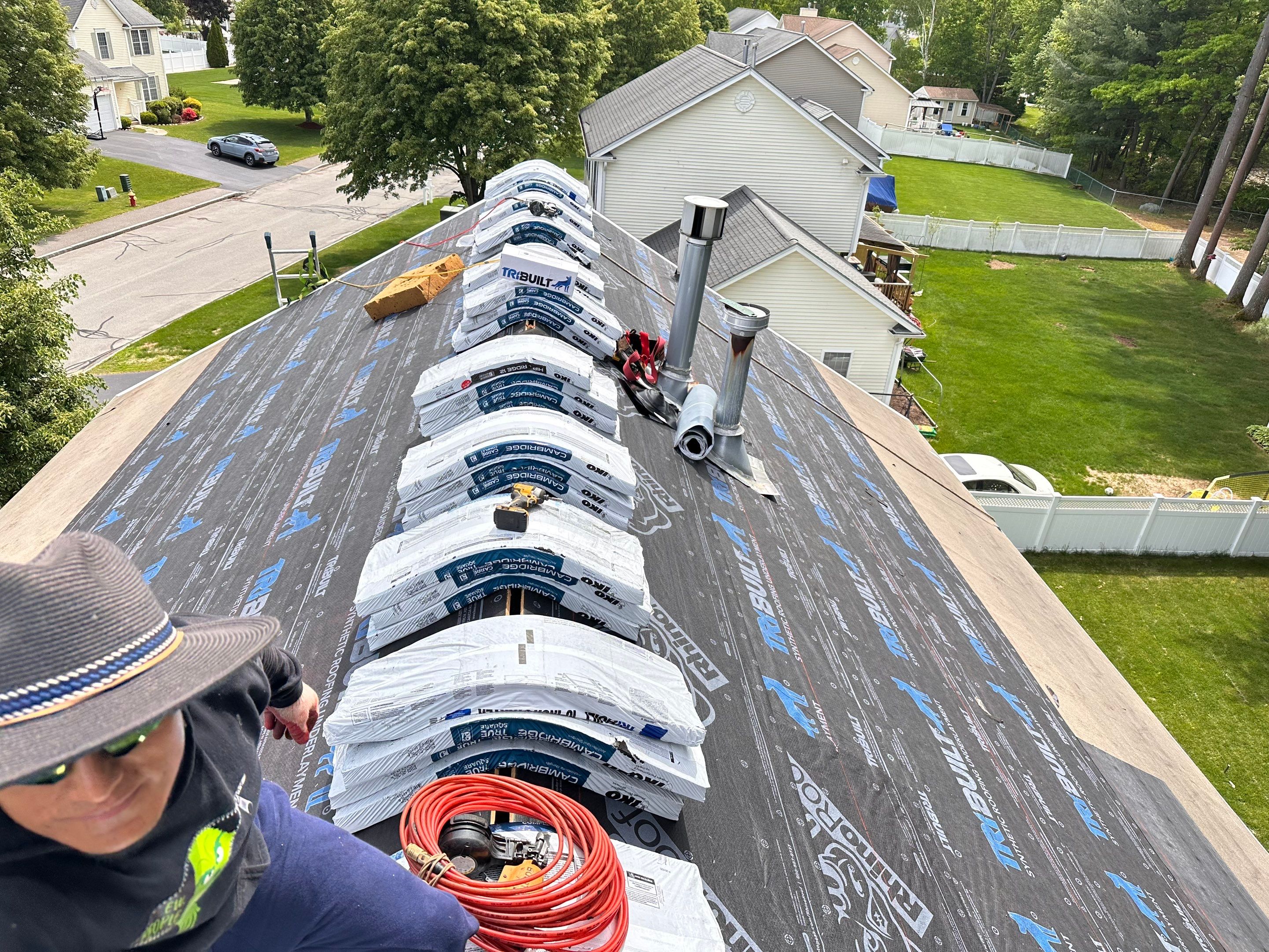Architectural Asphalt Shingle Roof Installation for Manchester Colonial by Tall pine roofing