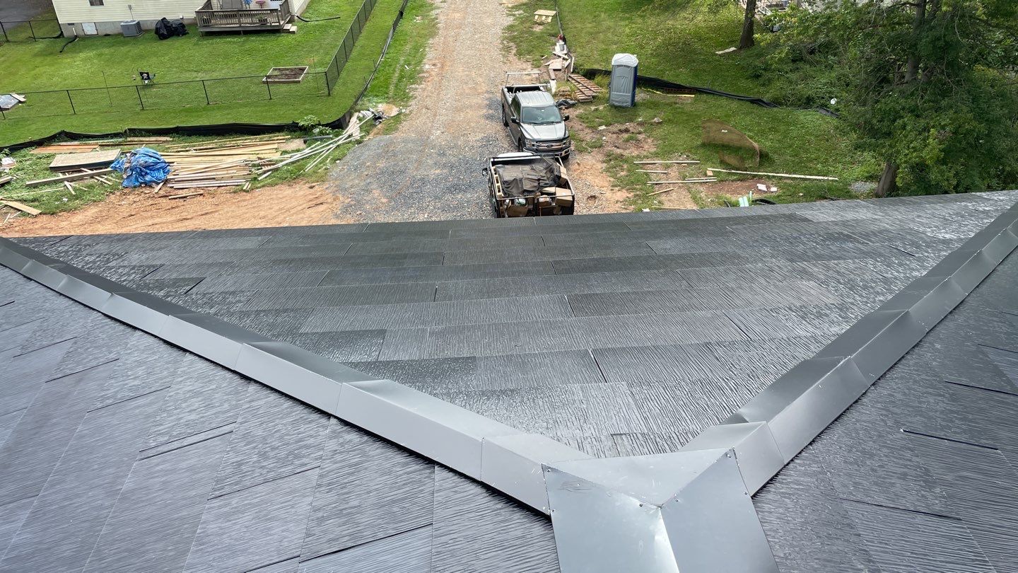 Tesla Solar Roof  using Tesla Solar Roof V3 tiles by American Home Contractors