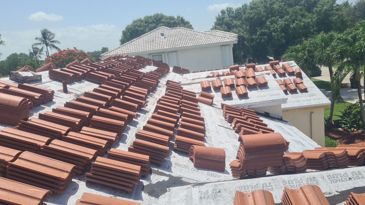 Residential Roofing Installation using Eagle Roofing Tile by BLUES BROTHERS ROOFING