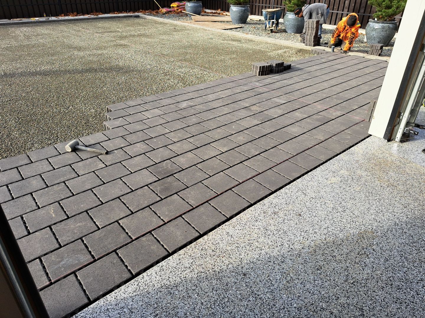 Permeable Pavers Driveway by Jireh Asphalt & Concrete Inc 
