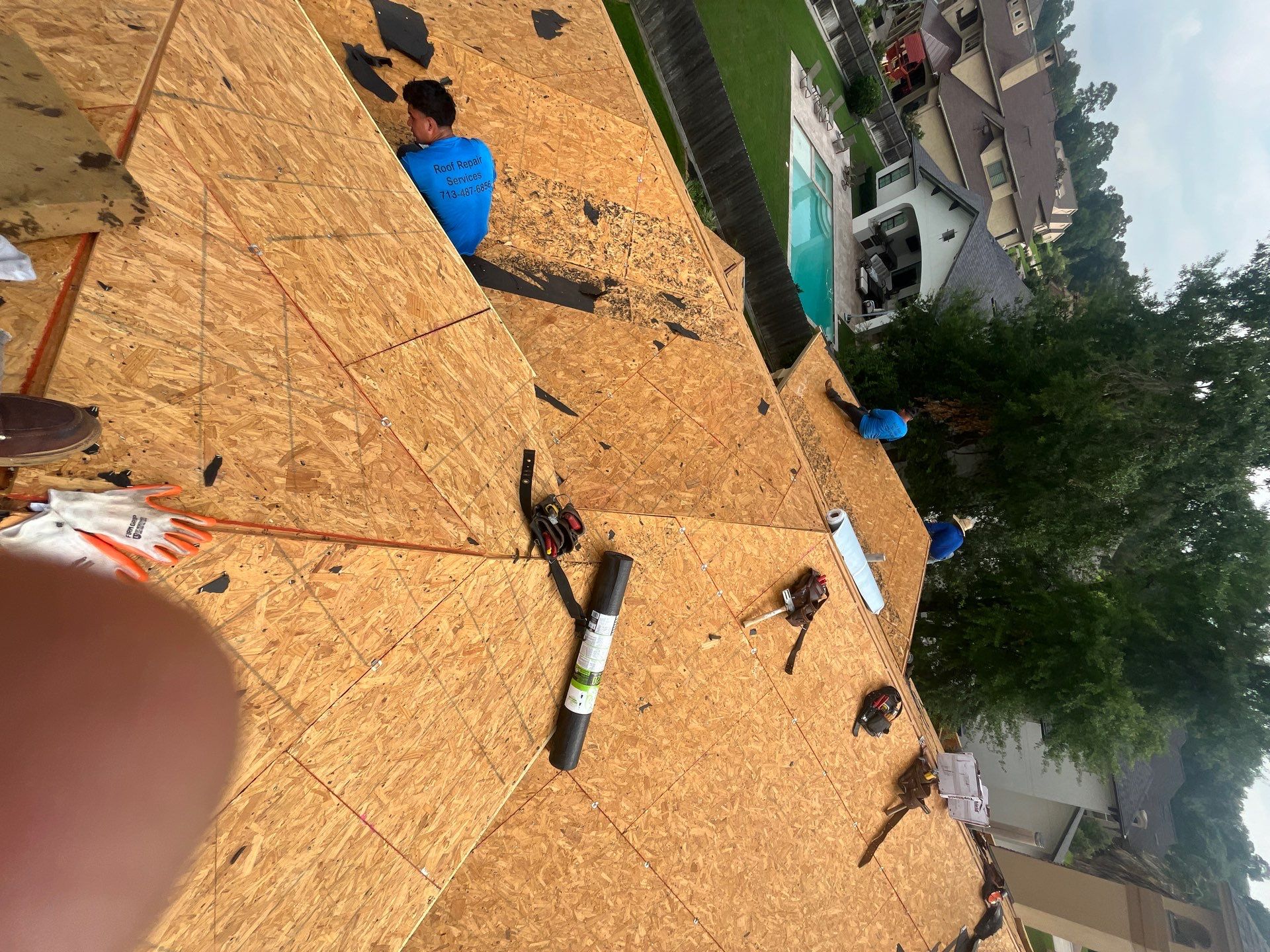 Residential Roofing Installation using Owen's Corning Duration (Lifetime) Shingles by Roof Repair Company