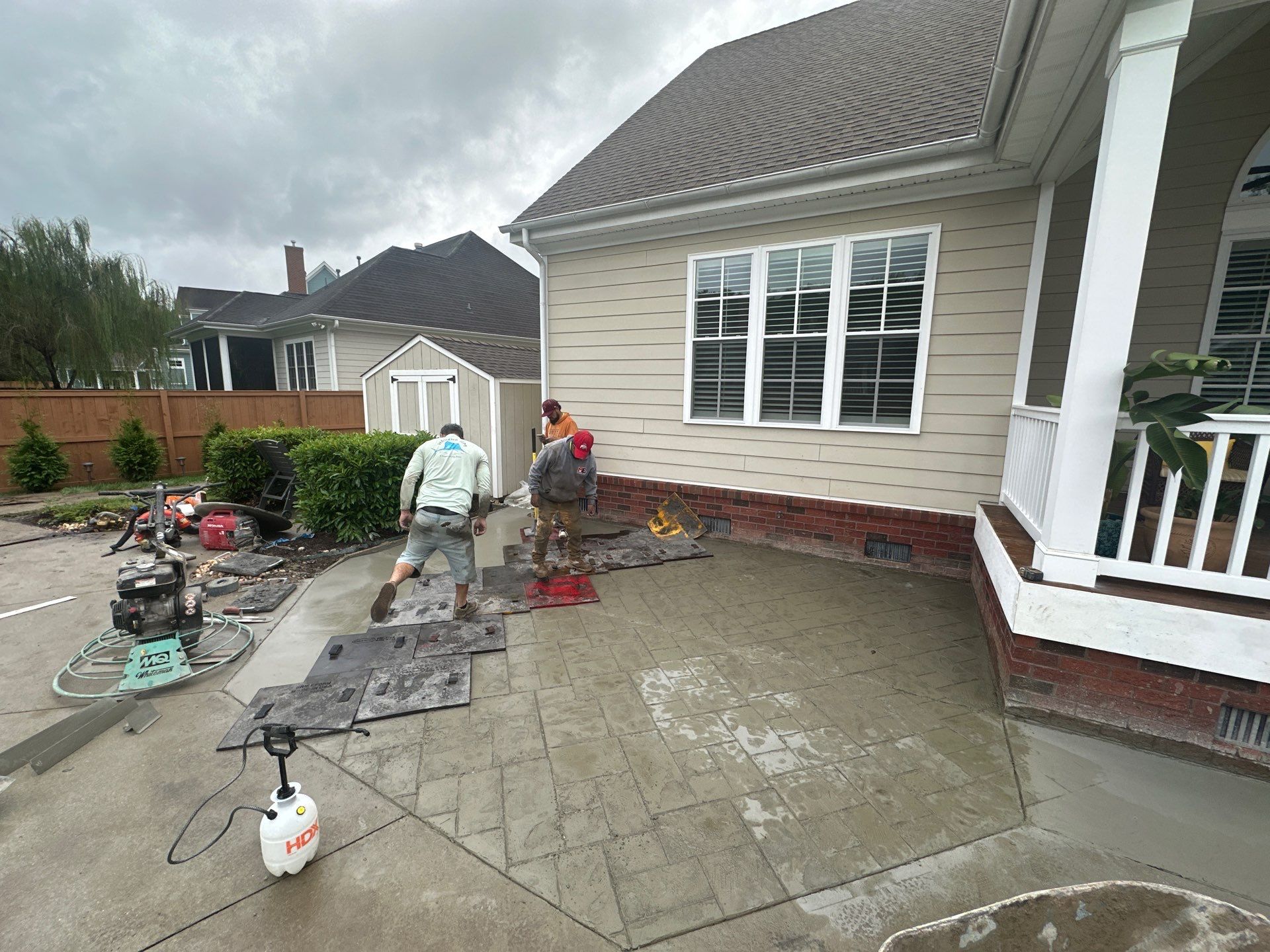 Project in Virginia Beach by Sam The Concrete Man Virginia Beach