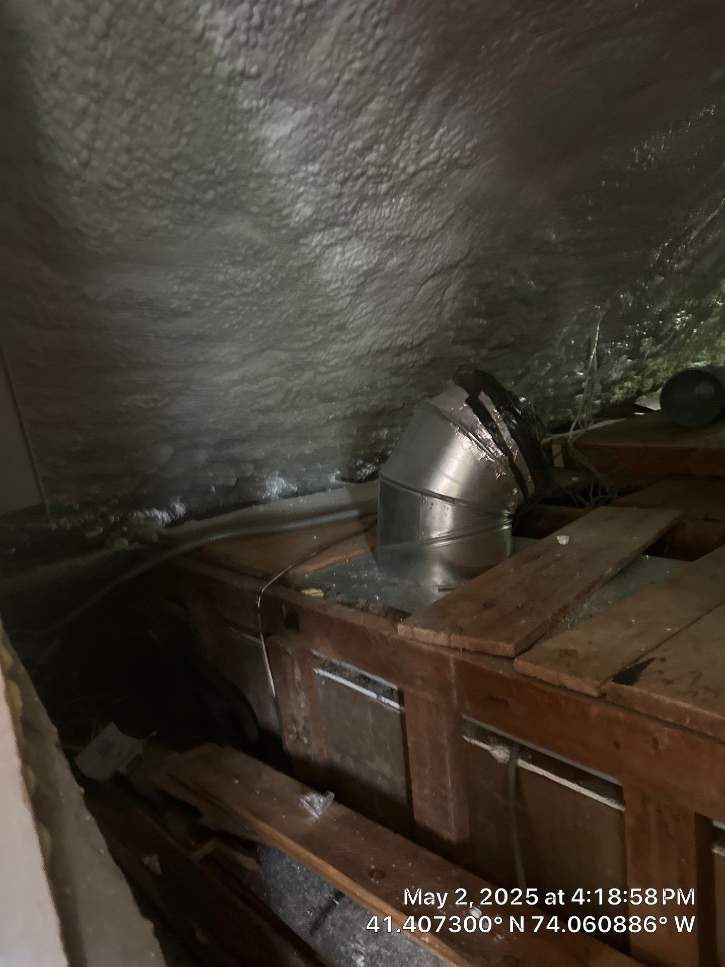 Attic Insulation using Closed Cell Spray Foam by NYS Foam & Energy
