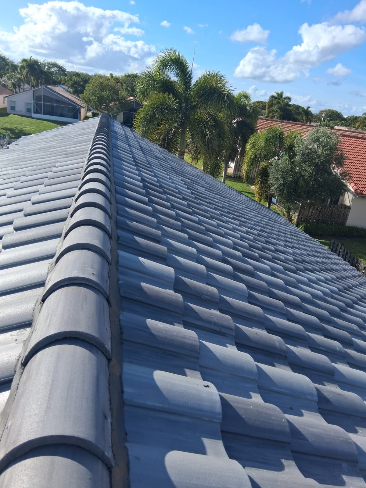 Residential Concrete Tile Roof Replacement and Fascia Repair in Boca Raton by Aastro Roofing