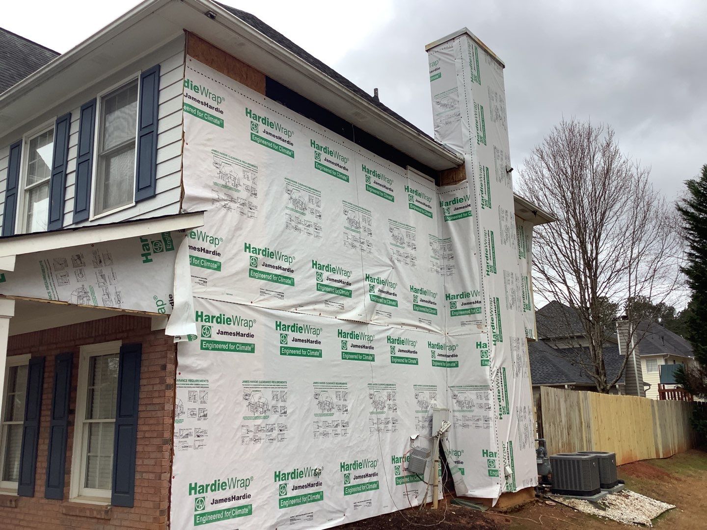 Comprehensive Exterior Renovation Featuring James Hardie Siding in Suwanee by Swift Home Renovations