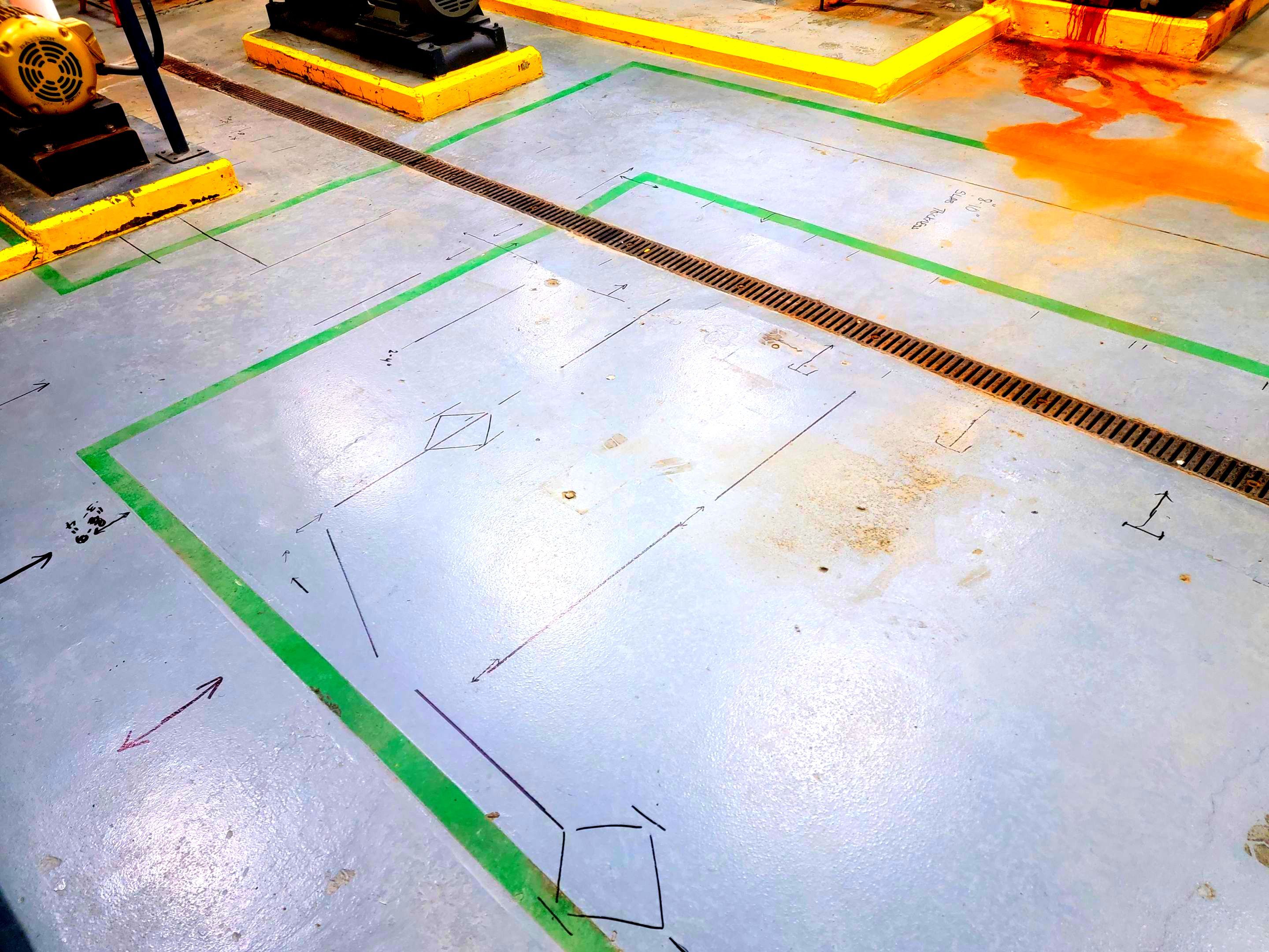 Concrete Scan for industrial type plant by Alsip Locating Service, LLC