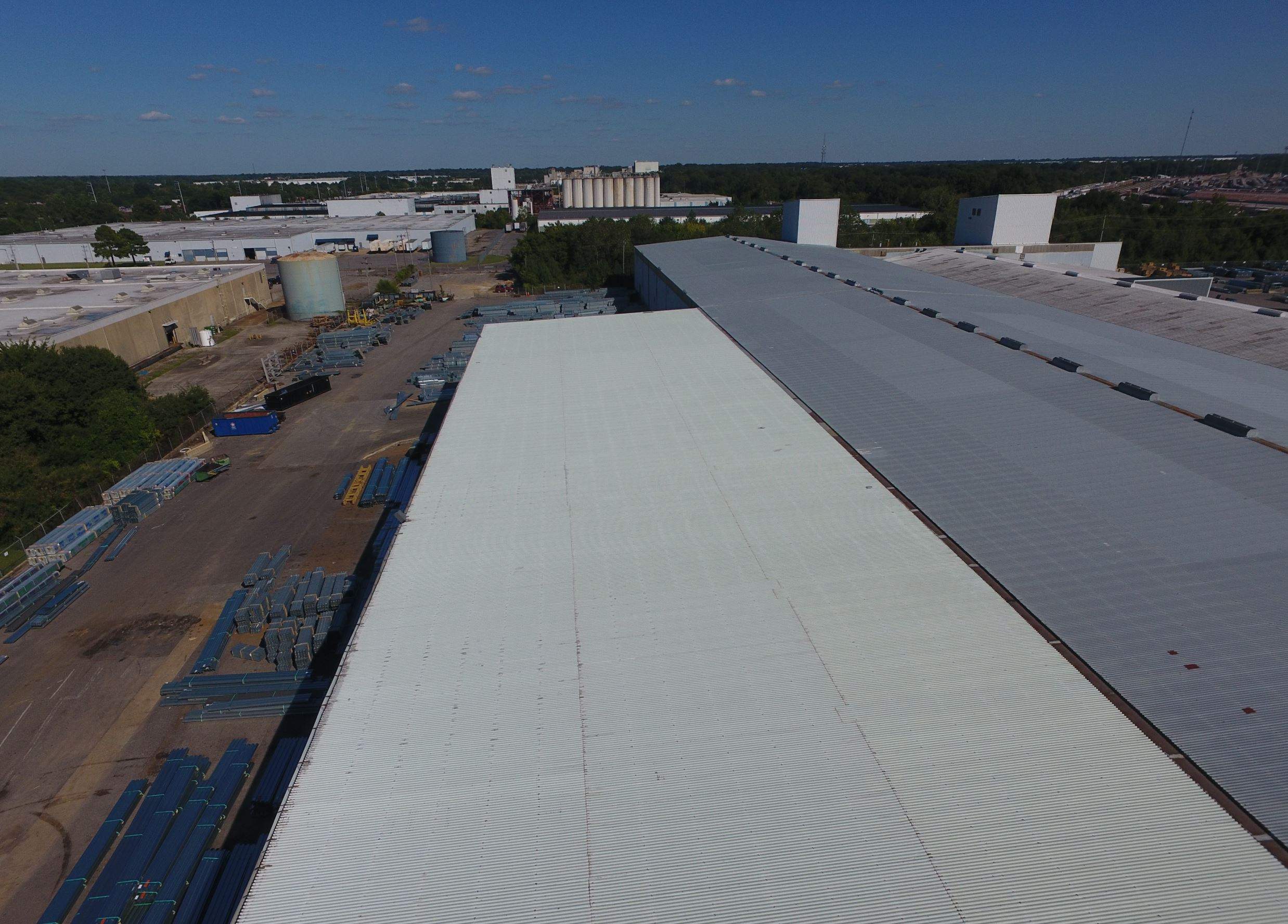 Commercial Metal Restoration System using Aldocoat Coatings by Hostetler Roofing