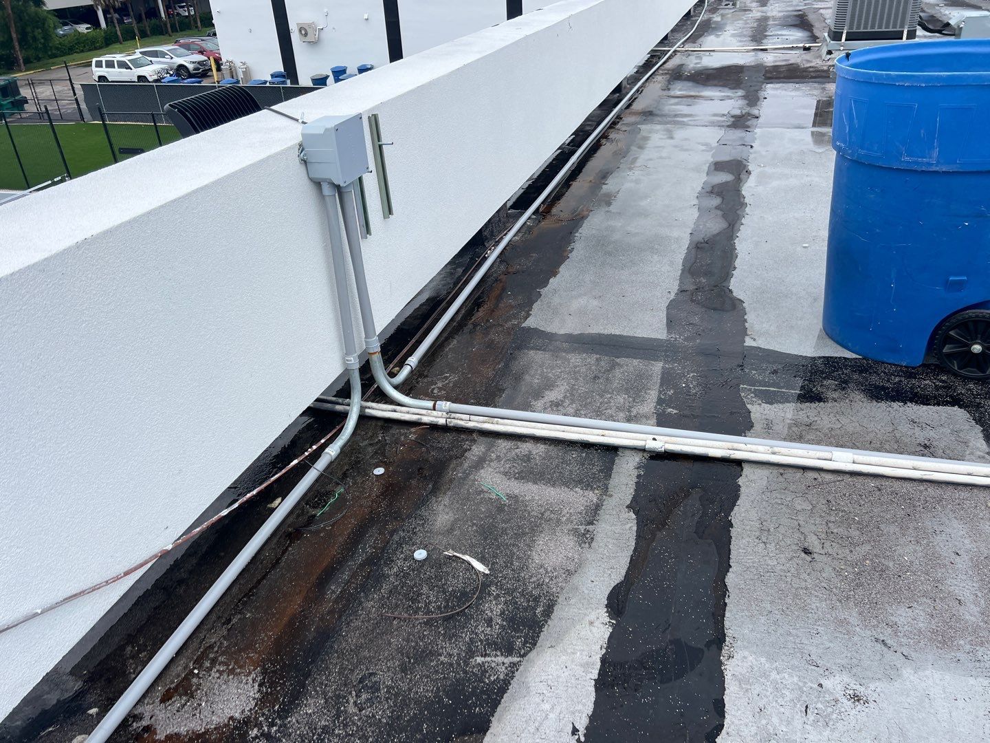 Commercial Roofing Repair using Roof Sealant by Four Peaks Roofing