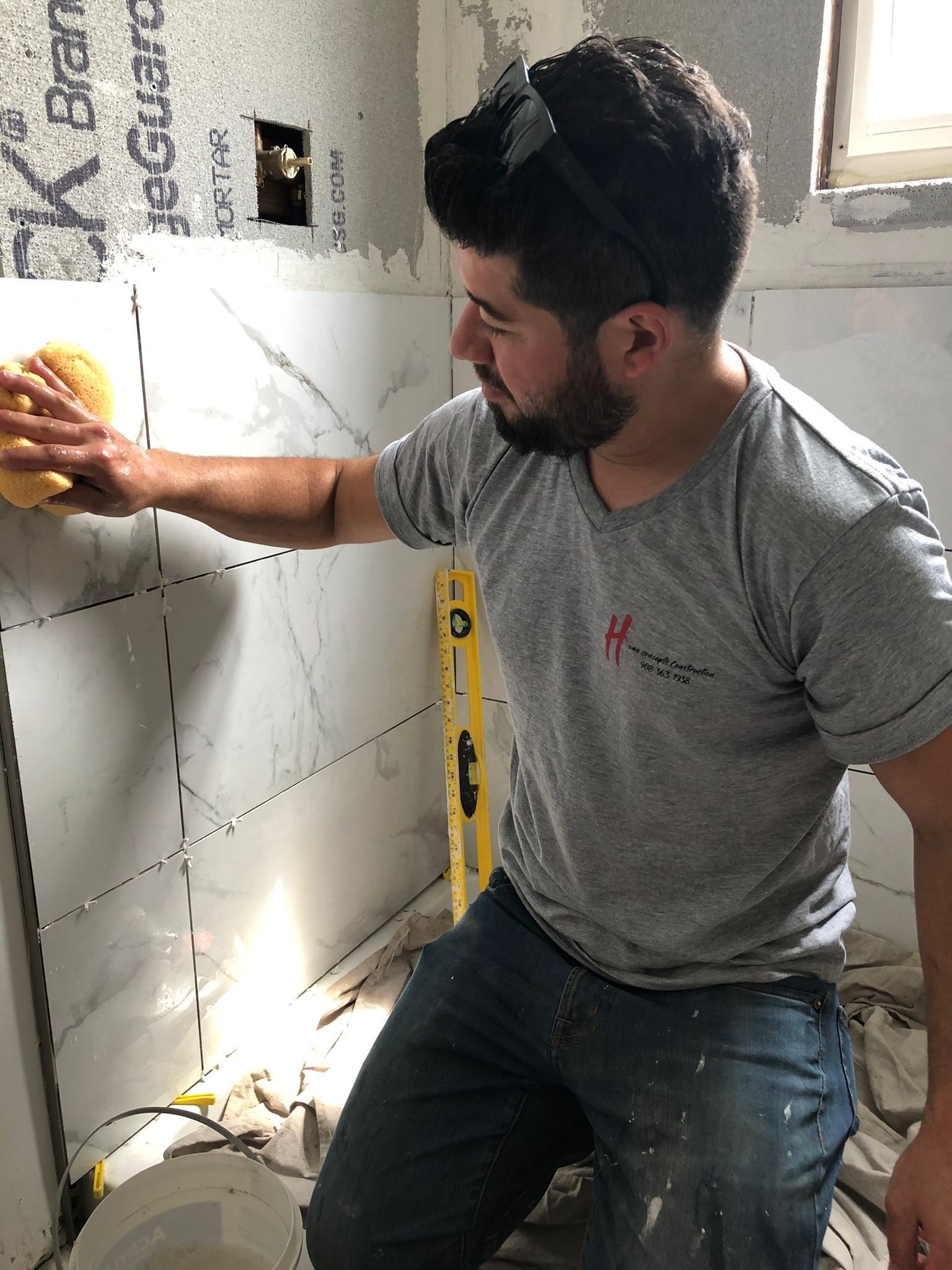 Bathroom Remodel using Tile by Home Concepts Construction