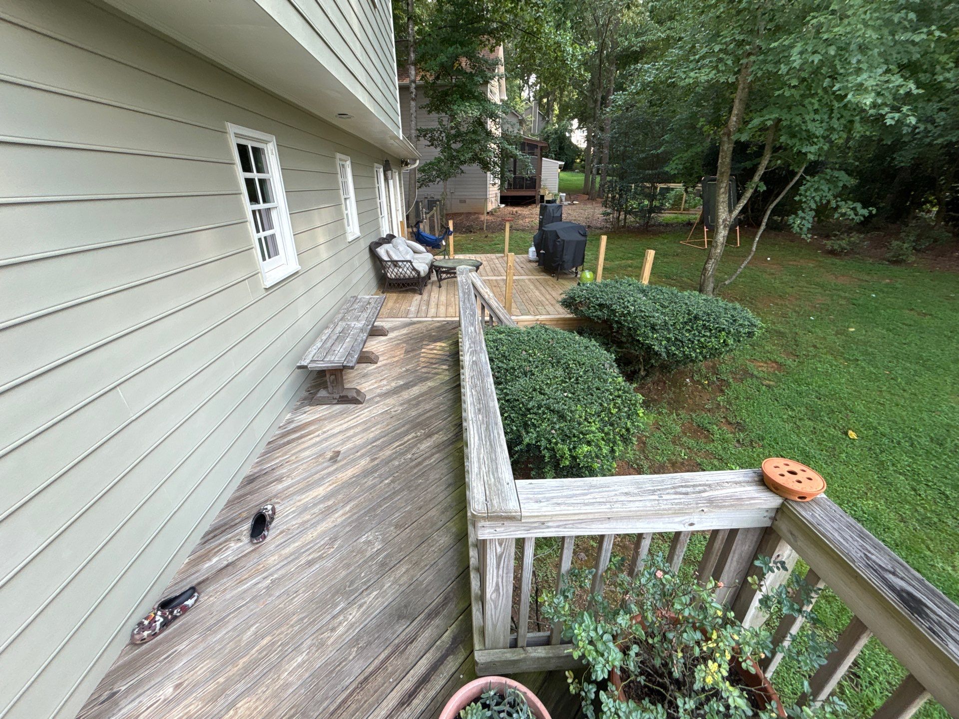Pressure Treated Wood Resurface by Nelson Exteriors 