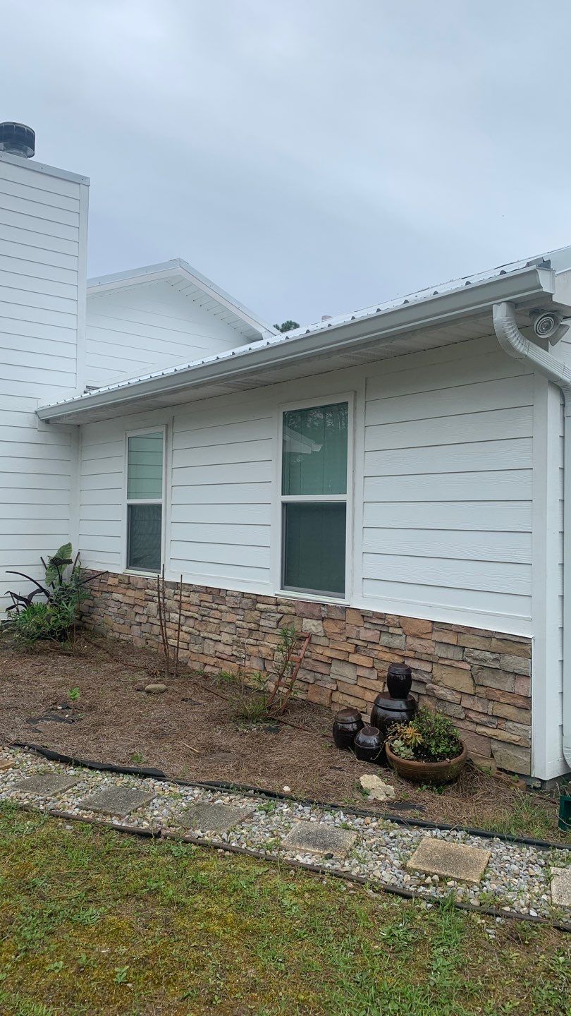 Gutter Installation Using White K-Style Gutters by Gutter Professors