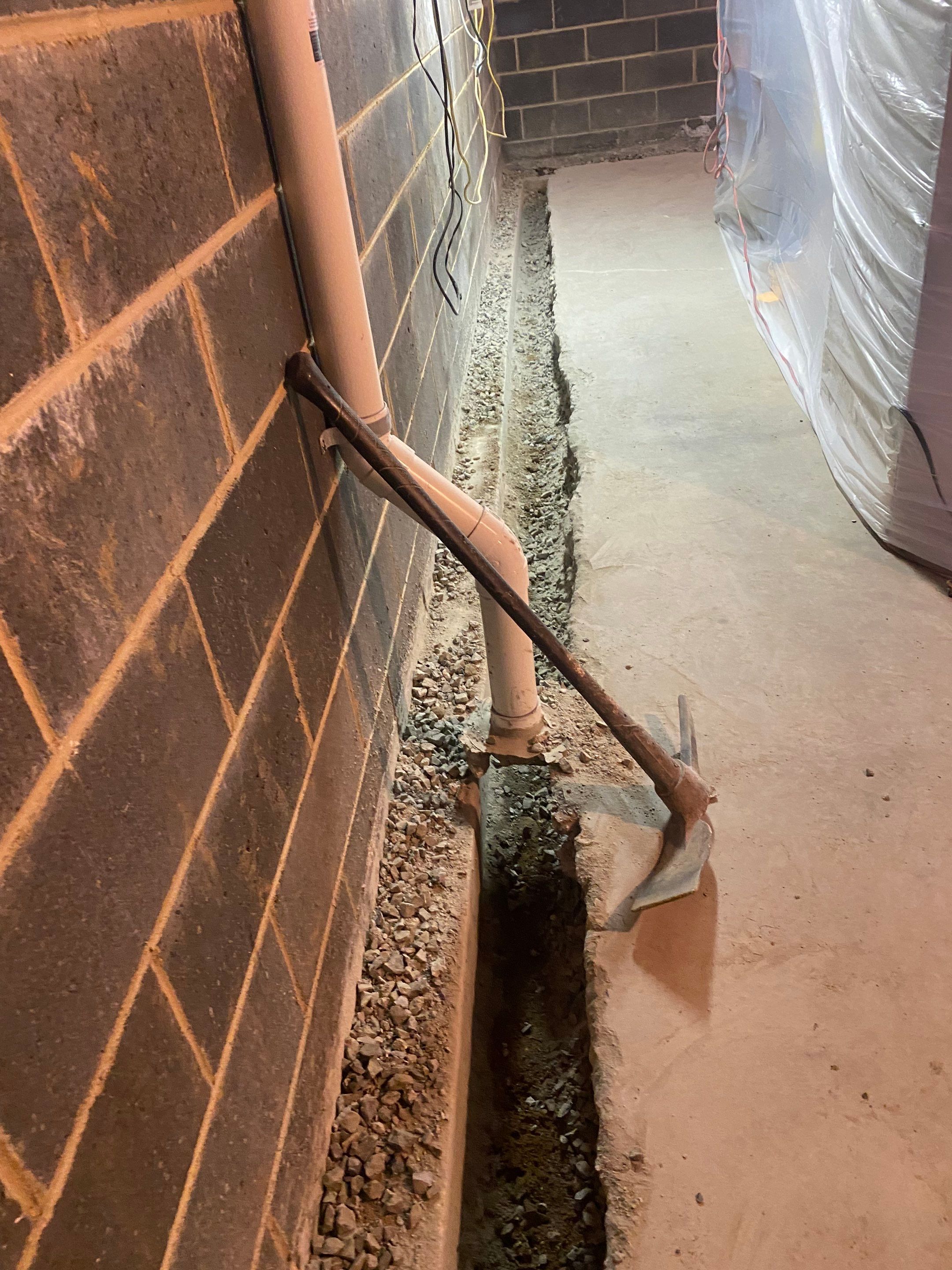 Interior French Drain in Bernardsville NJ by Pure Service Pro, LLC 