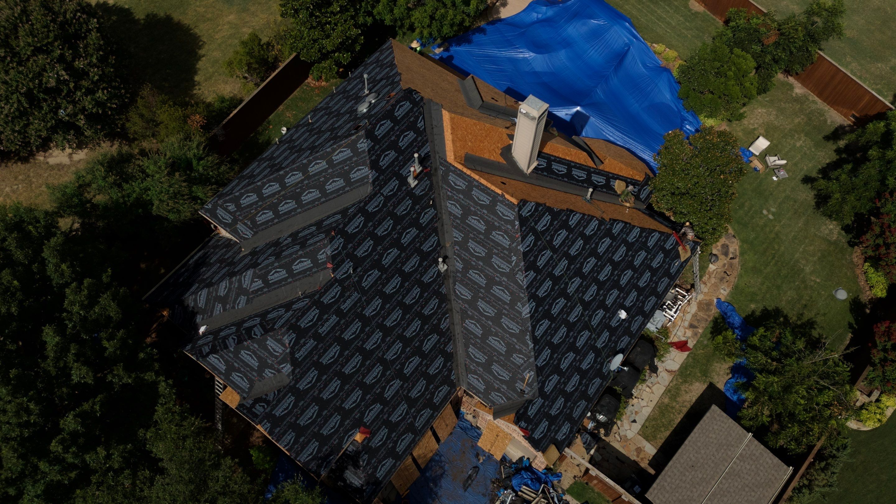 Residential Roof Repair using IKO Dynasty Class 3 Impact Resistant Shingles by Becker Roofing and Exteriors