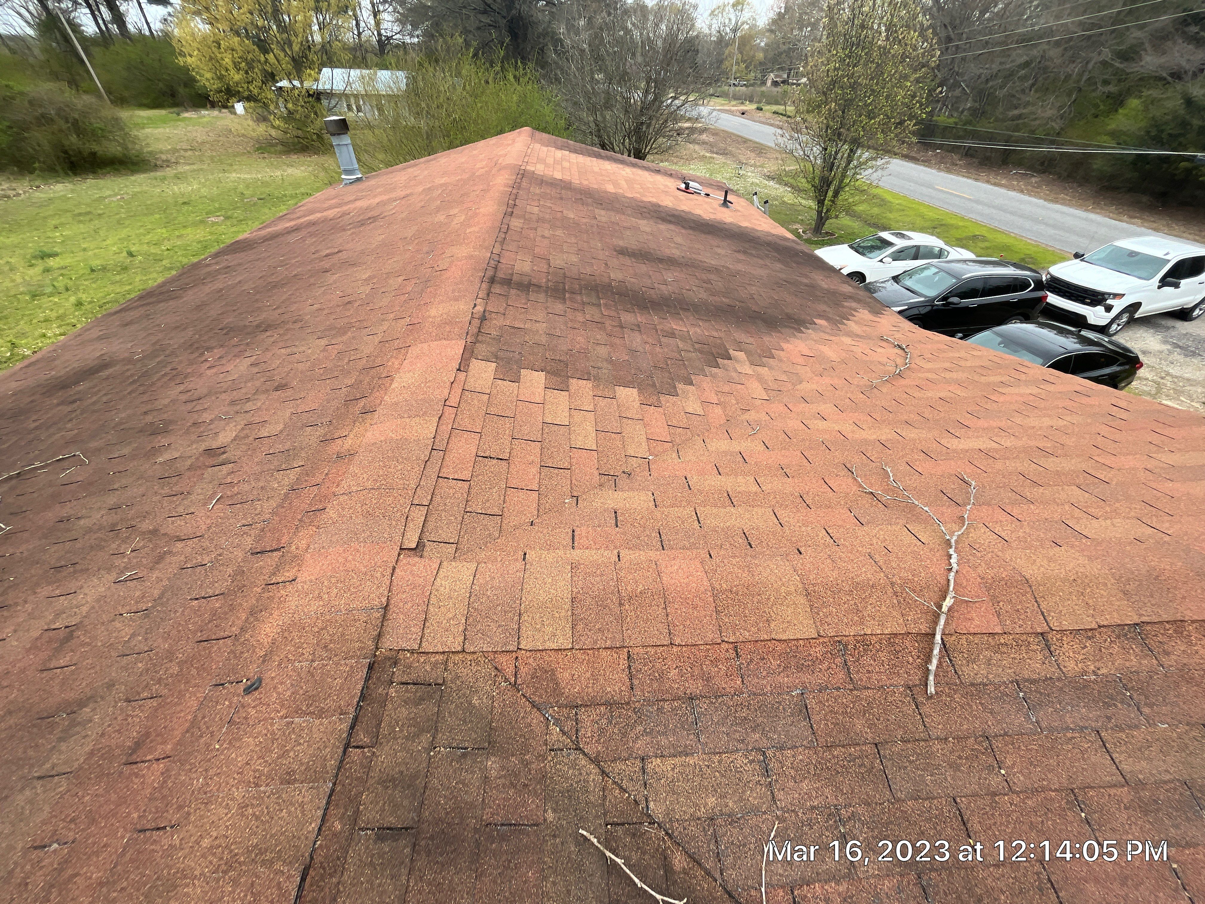 Storm Restoration Reroof: 25 Year 3-Tab Shingle by Hostetler Roofing