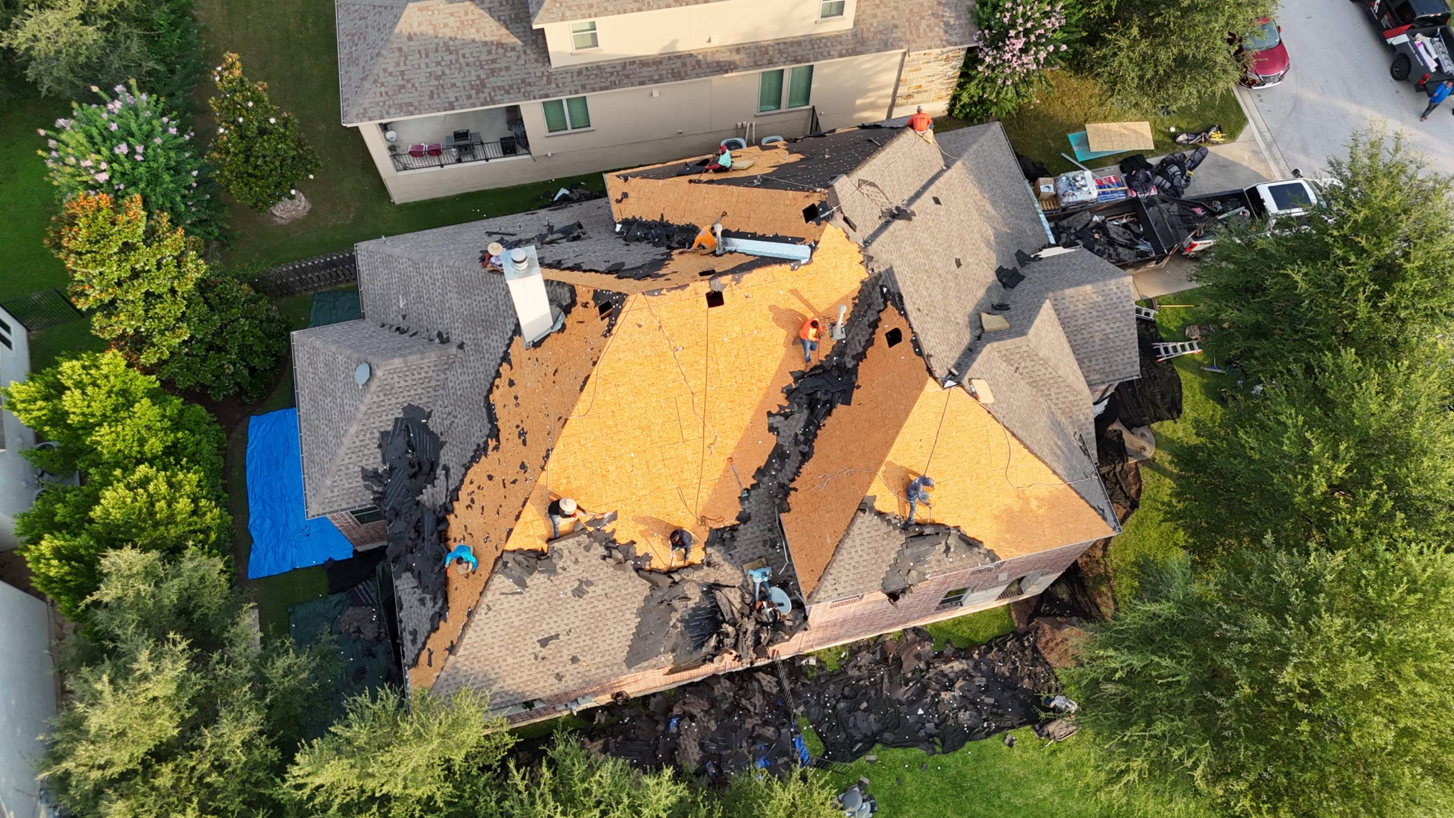 Austin Residential Roof Installation with GAF Shingles and Radiant Barrier by RoofsOnly.com