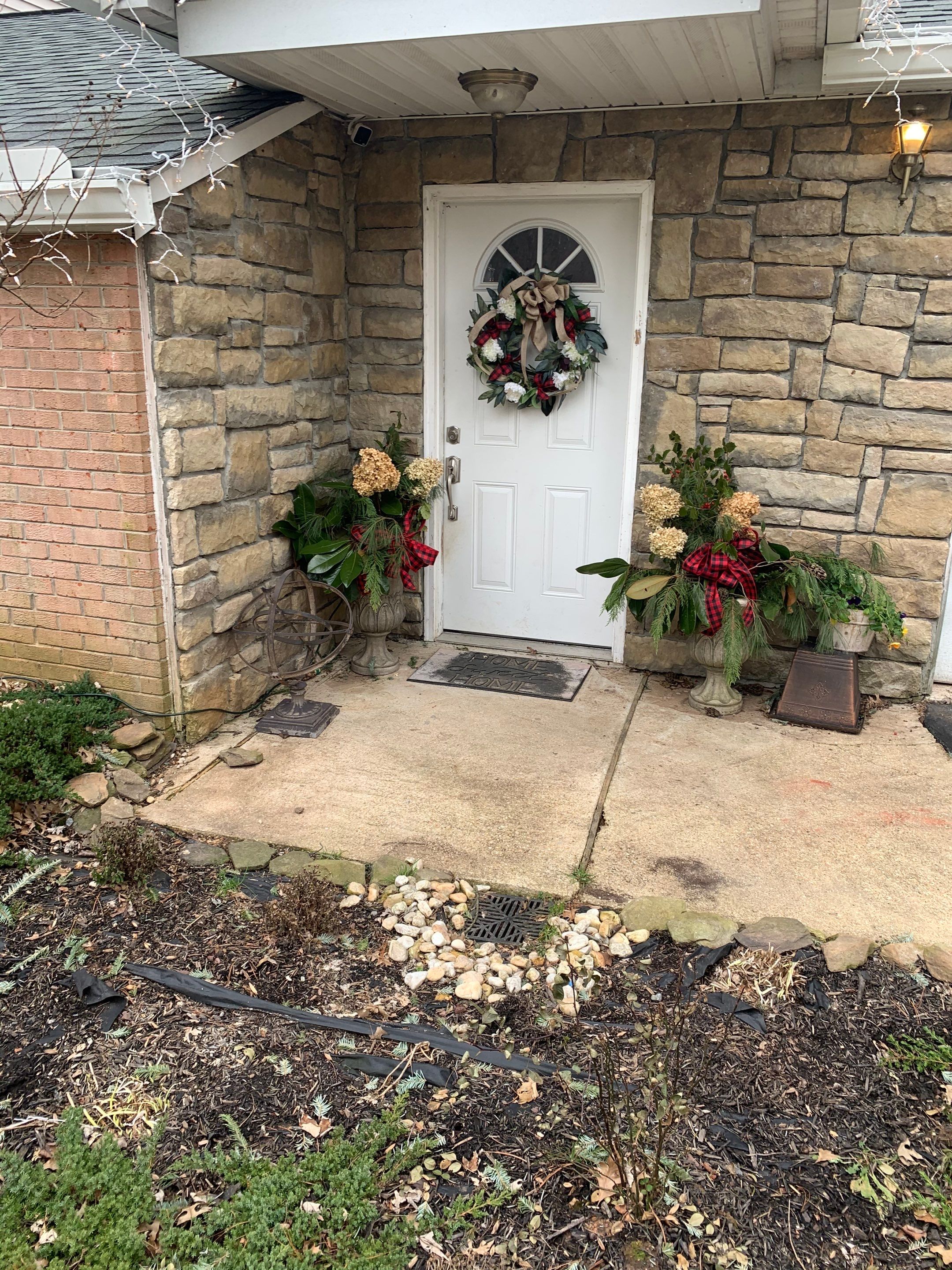 Front Walkway Remodel using Techo-Bloc Pavers by The Smet Companies, LLC
