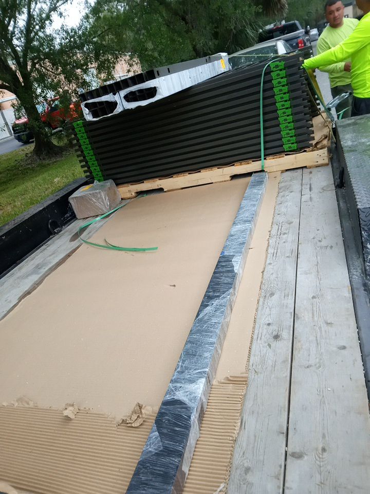 Aluminum Fence Installation using Black 3 Rail Aluminum Fence by Asap fence and gates, LLC