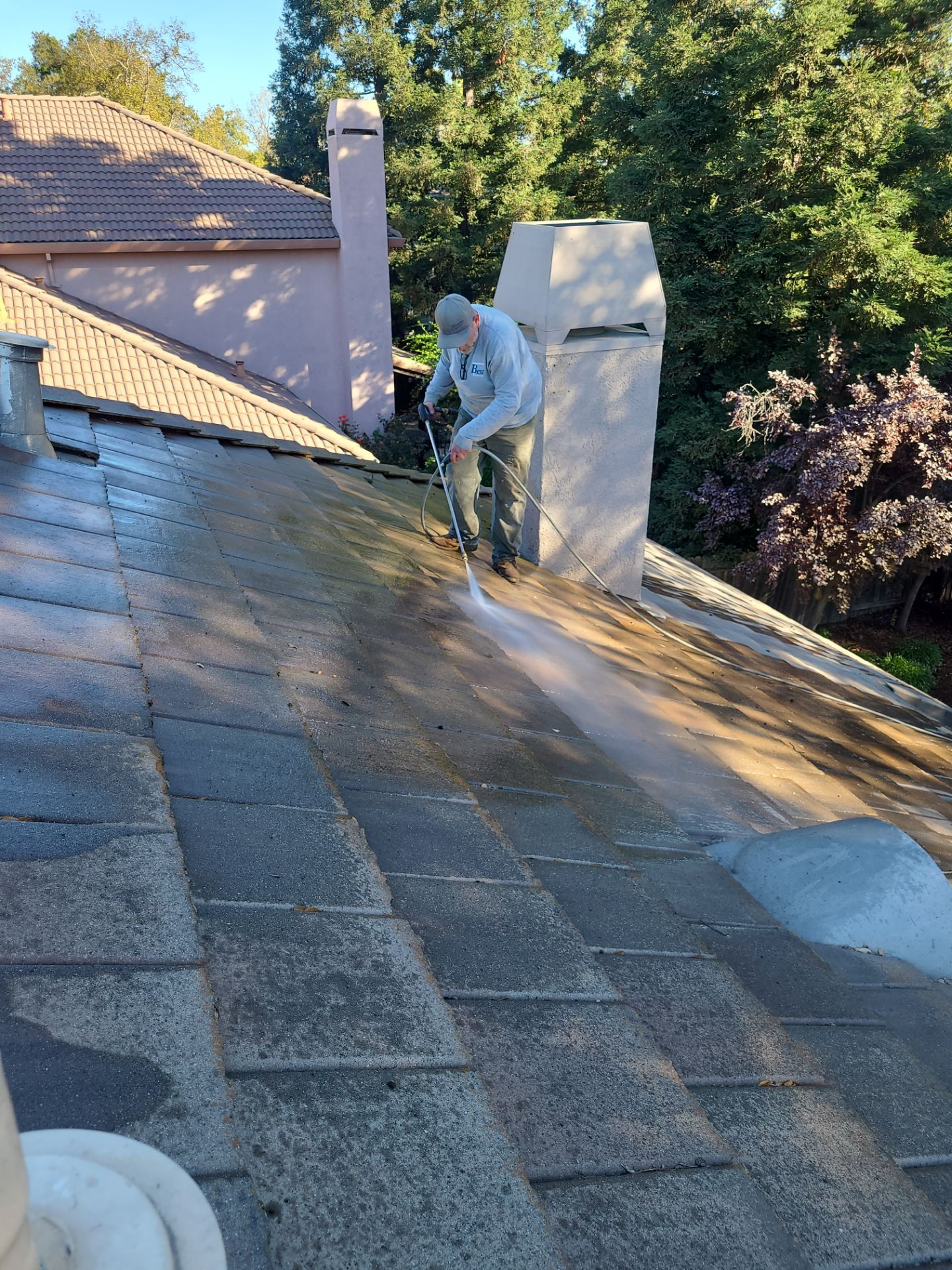 Roof Restore using Valley Armor and Tile Roof Cleaning by Byers Enterprises 