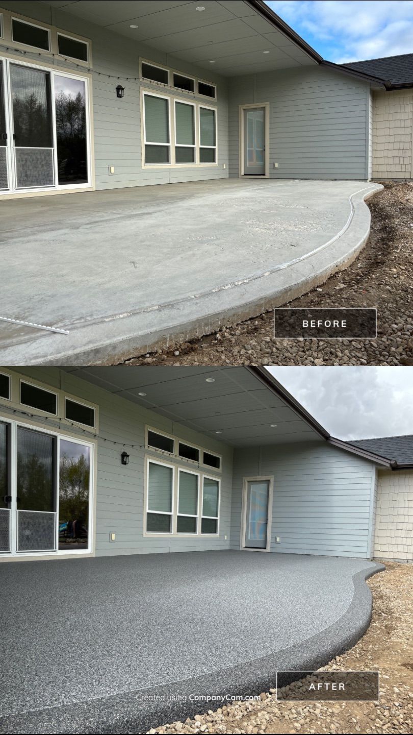 Patio Transformation with Mr. Mudd's Vuba Stone by Mr. Mudd Concrete