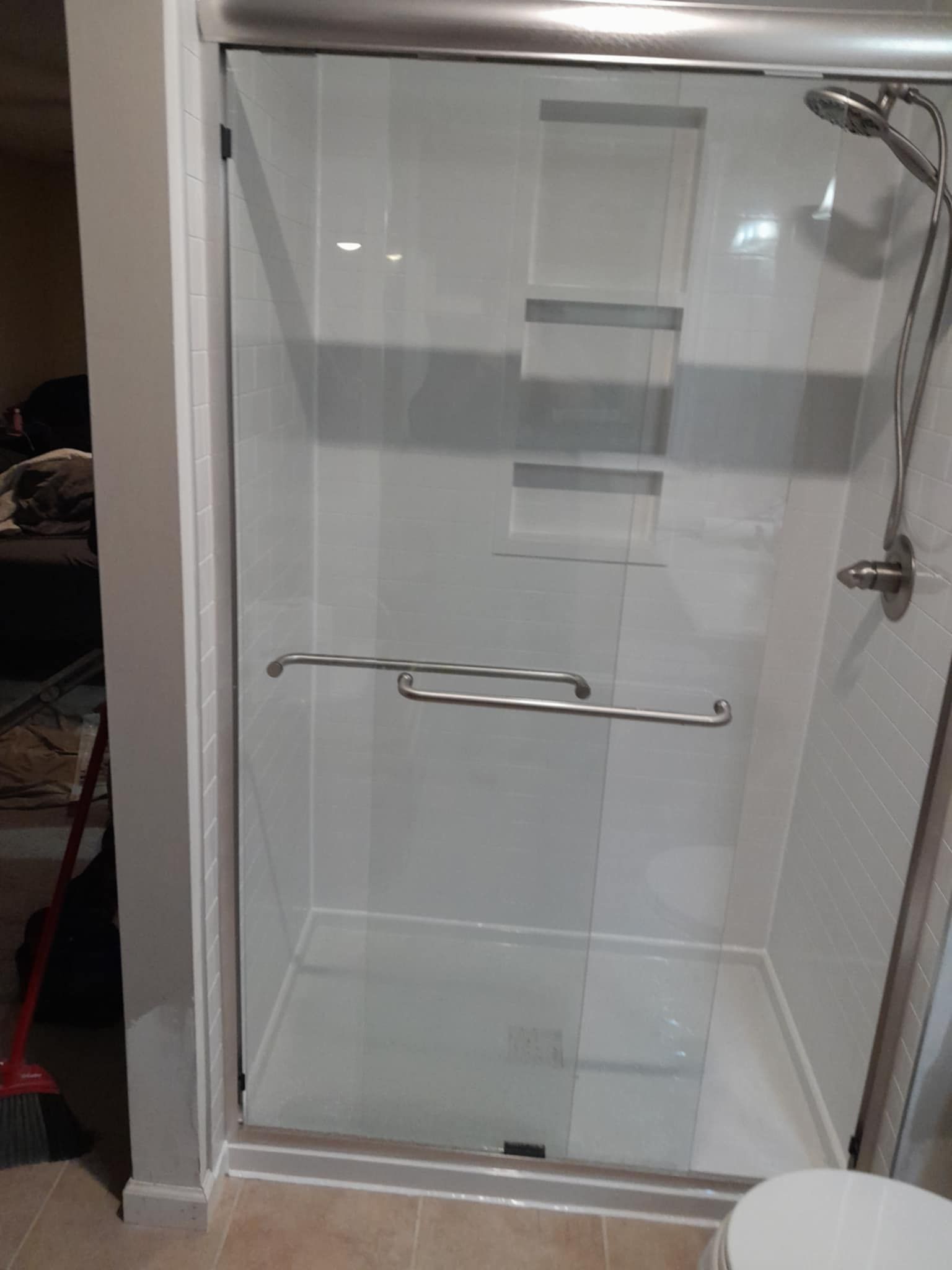 Maintenance free shower with door by Window Depot of Annapolis