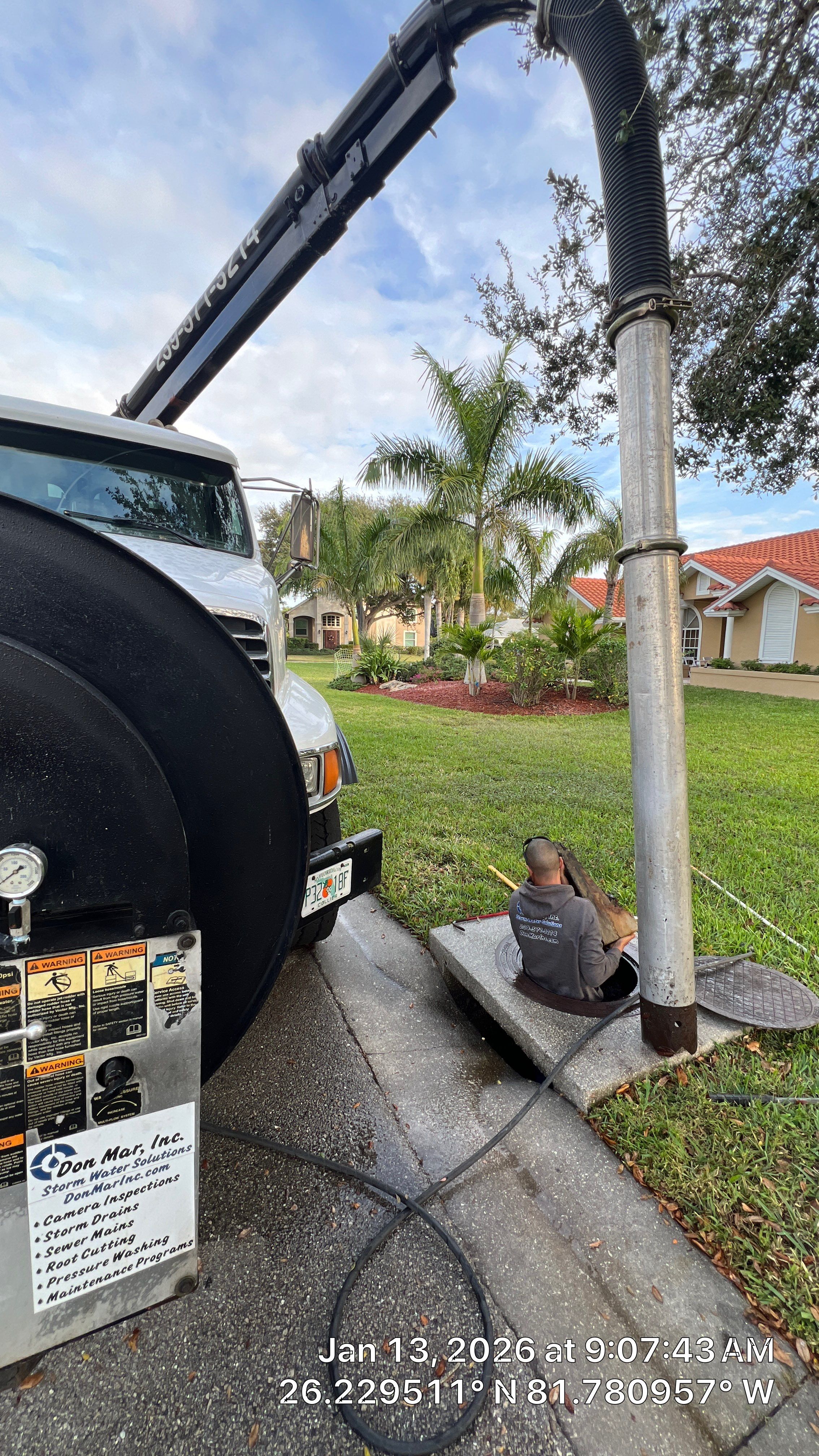 Naples Community Root Intrusion Investigation with P.R.S. by Don Mar, Inc. Storm Water Solutions