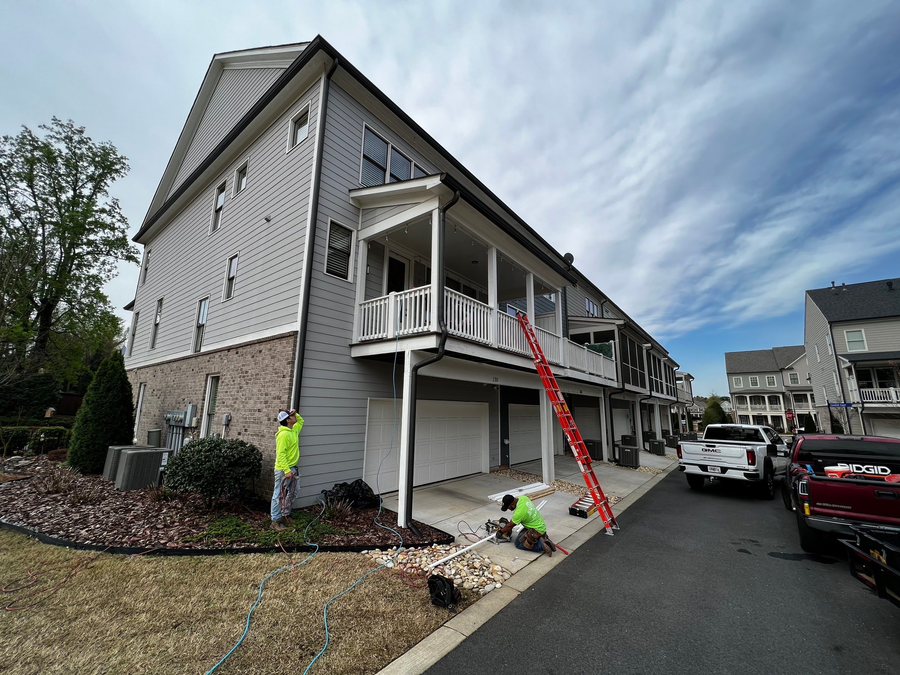 Custom Screened-in Porch Addition Above Garage in Woodstock by Swift Home Renovations