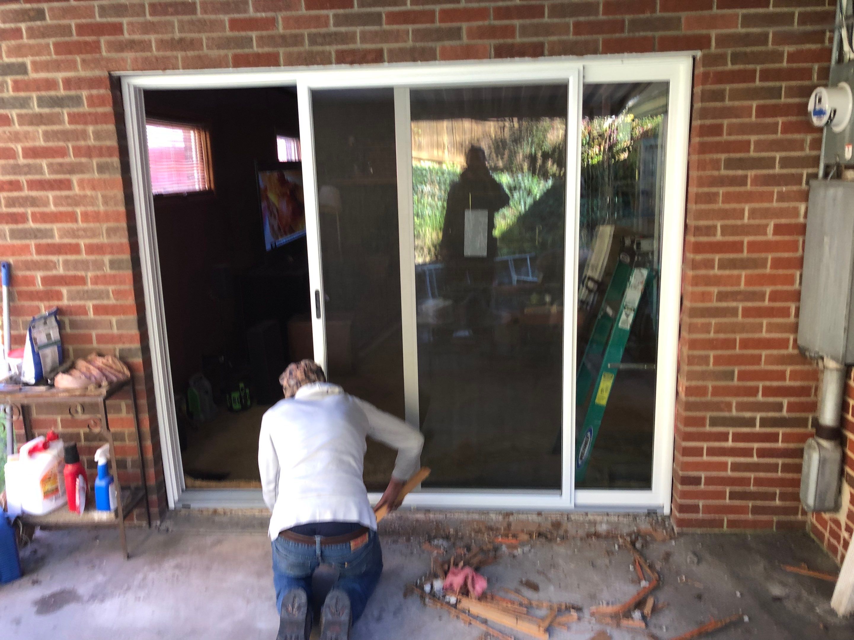 Door Installation using Polaris Sliding Patio Door by Secure Construction Company Inc