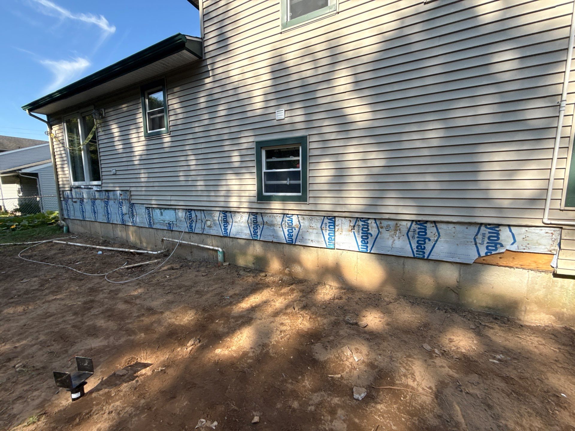 Replacement pool deck with Trex Lineage Carmel and Transcend railings by DiGiorgi Roofing and Siding Inc
