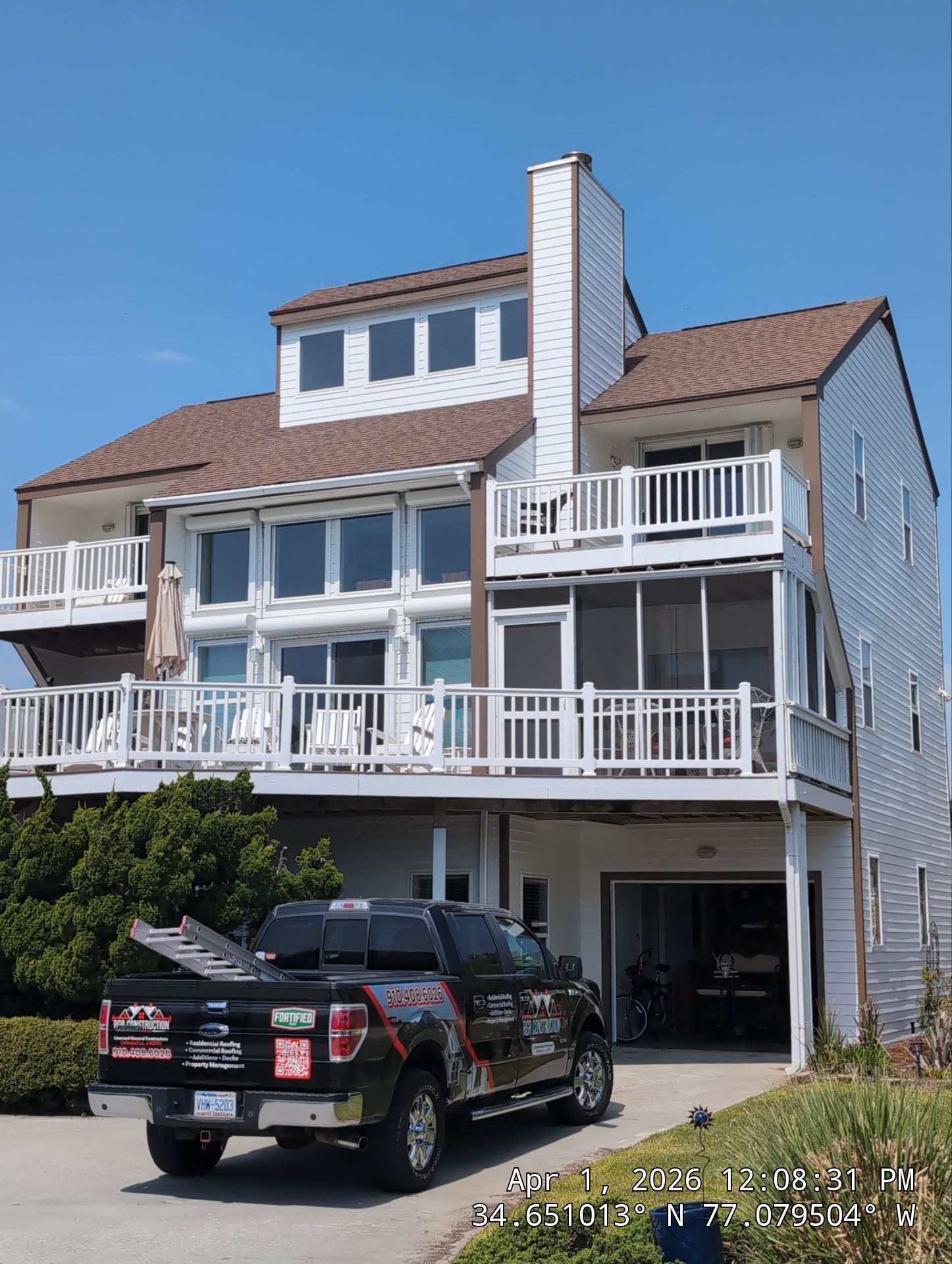 Another coastal home protected in Emerald Isle, NC. by RGR Construction and Roofing, LLC