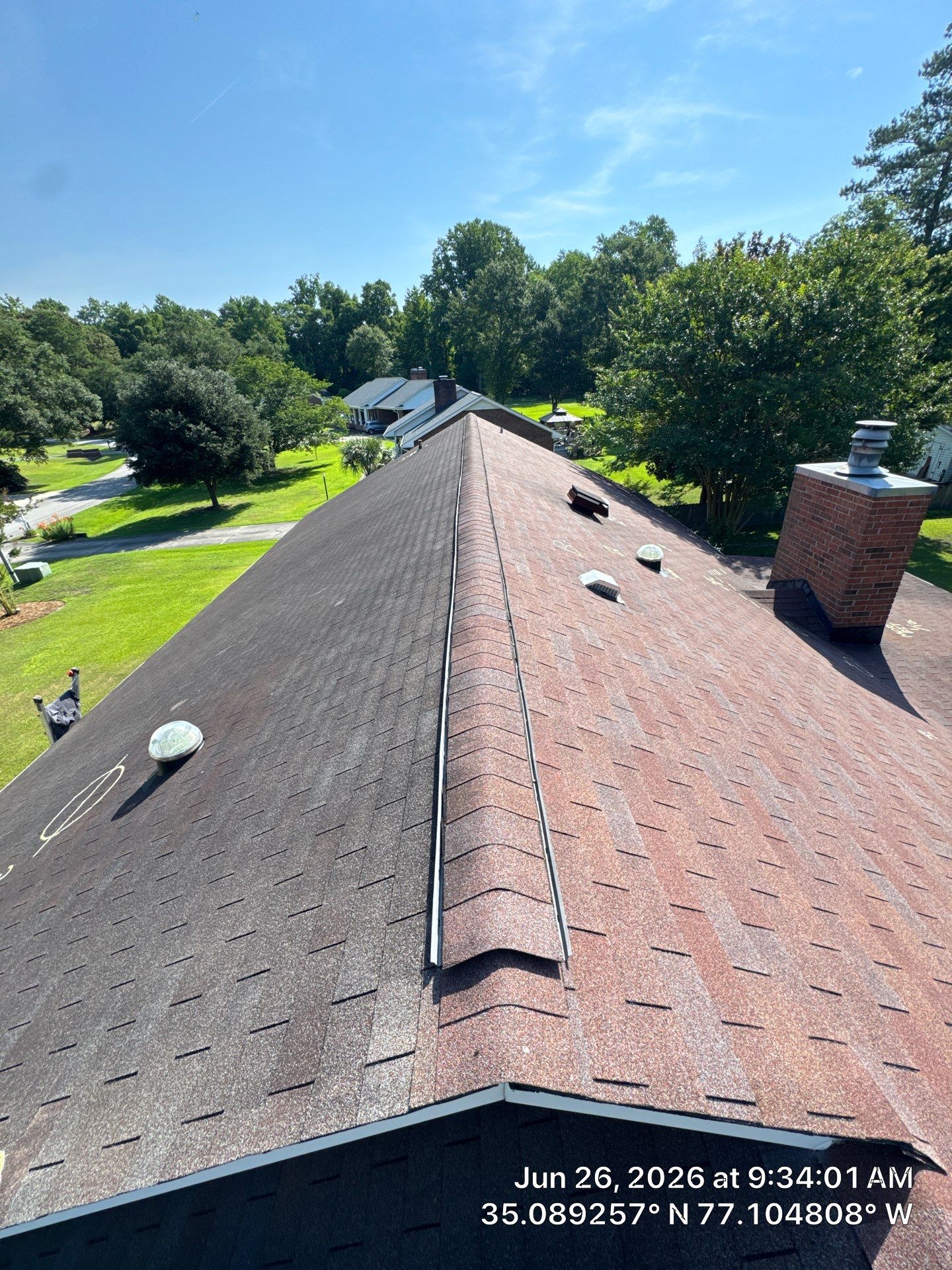 Professional Roof Inspection Report for Real Estate Transaction in New Bern by North Carolina Roofs