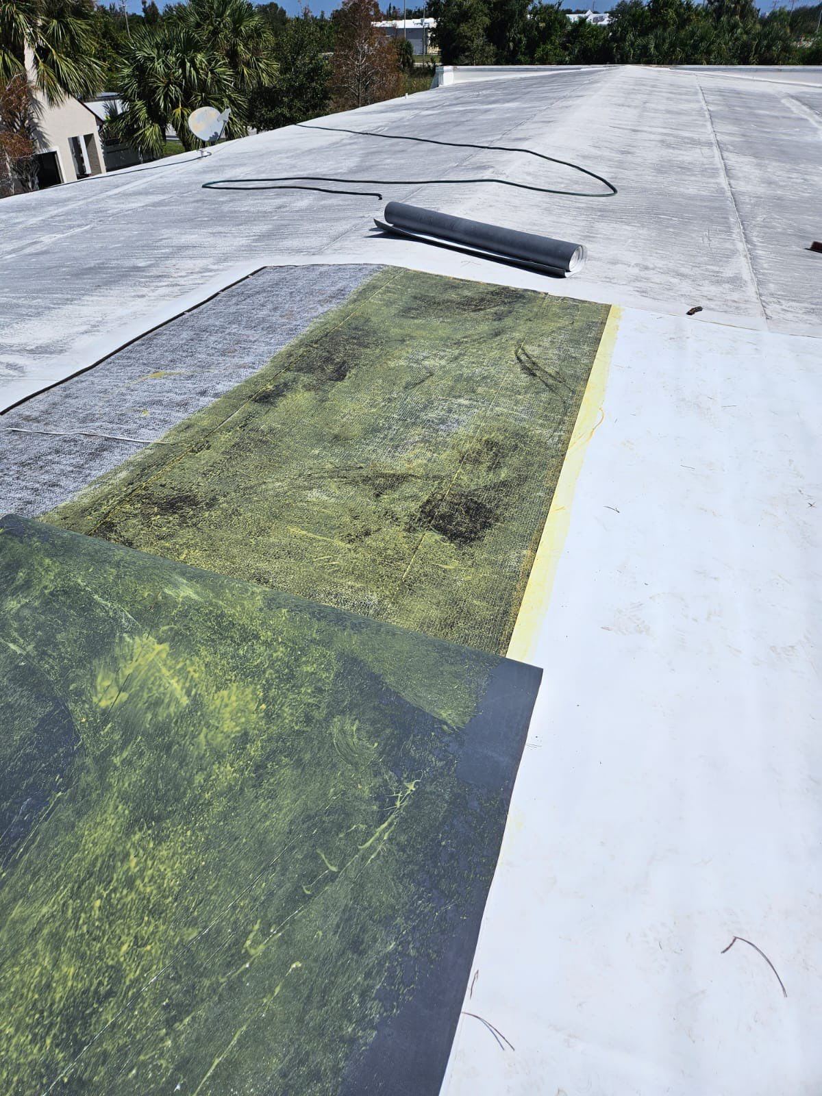 Commercial Roofing Repair using TPO and Metal Decking by Four Peaks Roofing