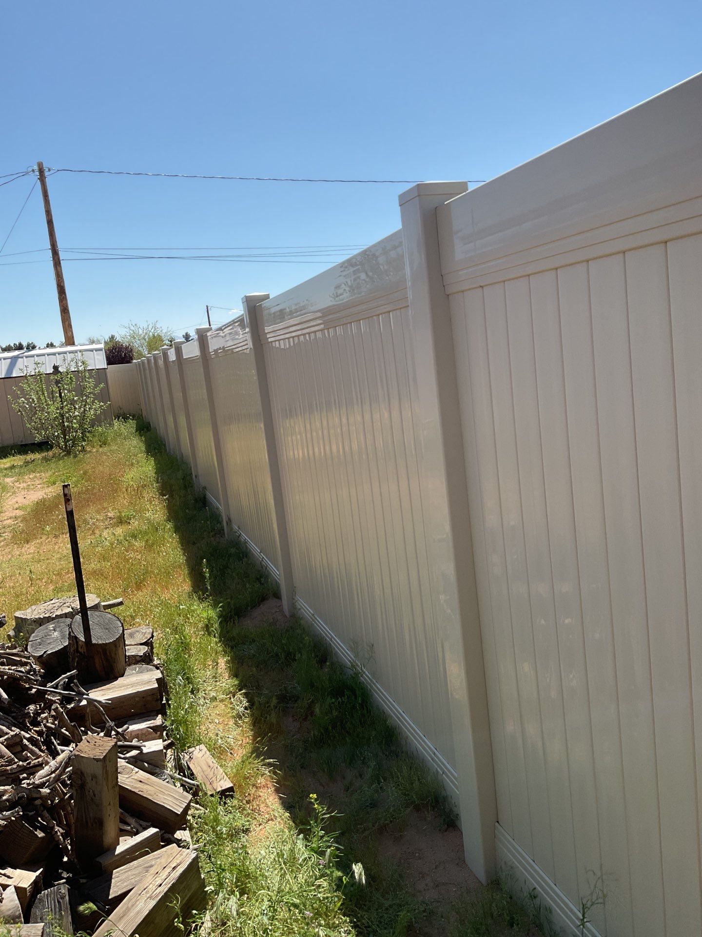Fence Installation using Vinyl by Fence Guys Inc. 