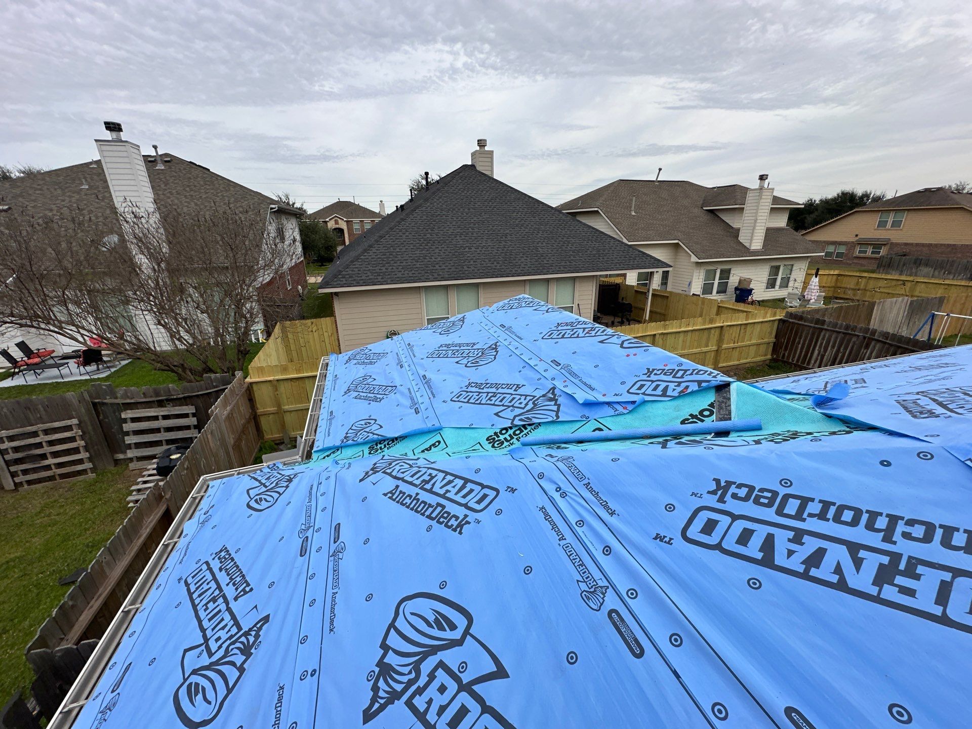 Project in Houston by Motion Roofing