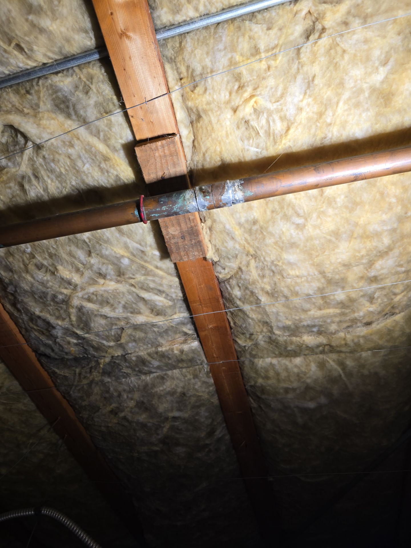 Installation of New Piping in Ceiling by Us Plumbing 
