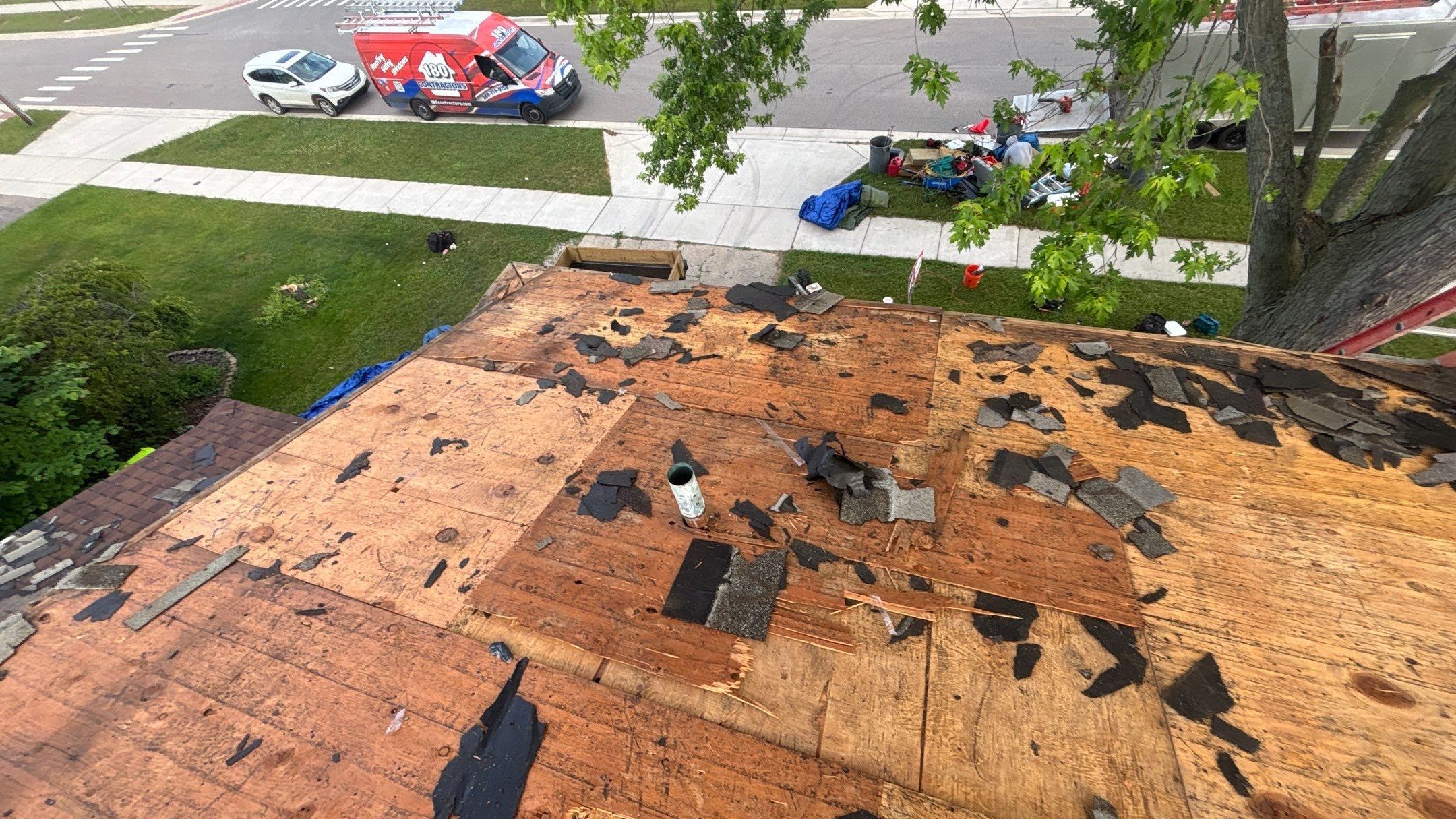 Roof Replacement using Owens Corning Slatestone Gray by 180 Contractors