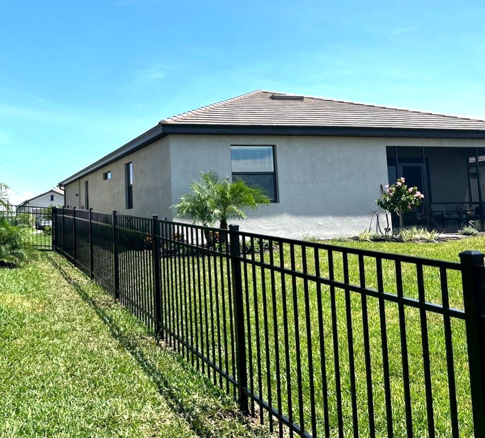Aluminum Fence Installation using 3 Rail Aluminum Fence by Asap fence and gates, LLC