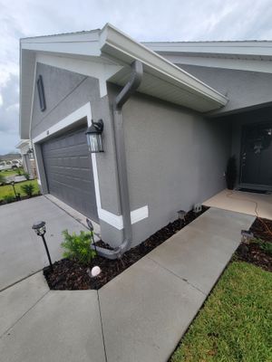 Grey Downspouts Installation in Parrish FL