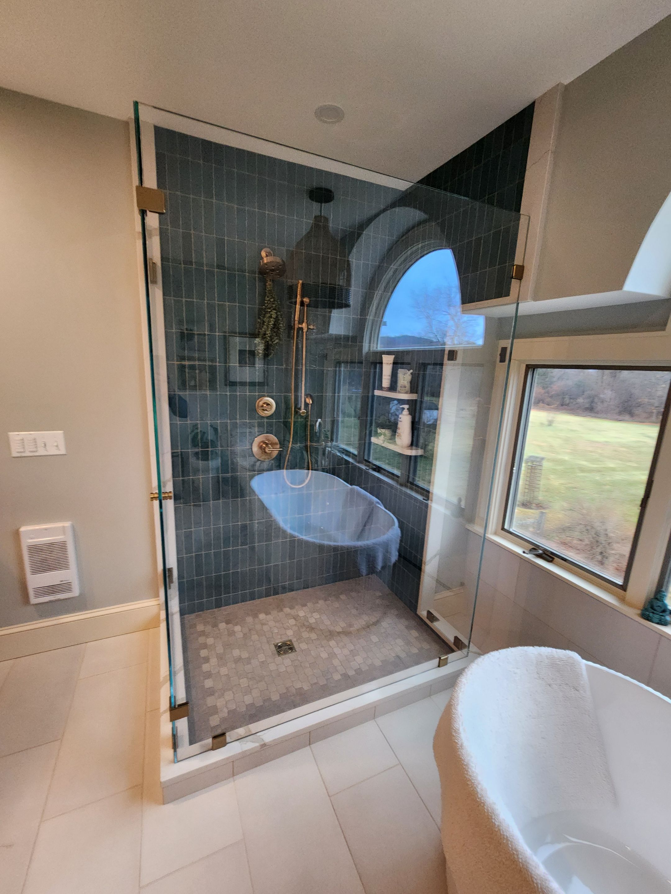 Frameless Shower Enclosure by Cheshire Glass Company
