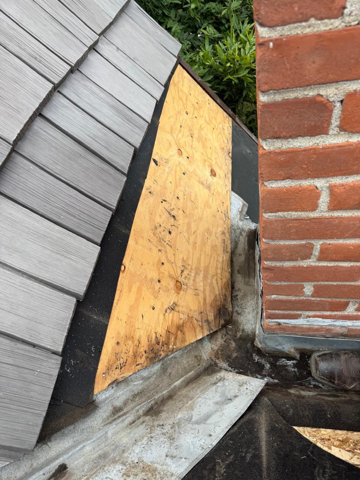 Composite Shake Roofing and Custom Chimney Cricket Installation in San Diego by Westmark Roofing