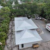 .032 Aluminum 1.5" Mechanical Seam Silver Metallic by Total Roofing System The Metal Roof Experts