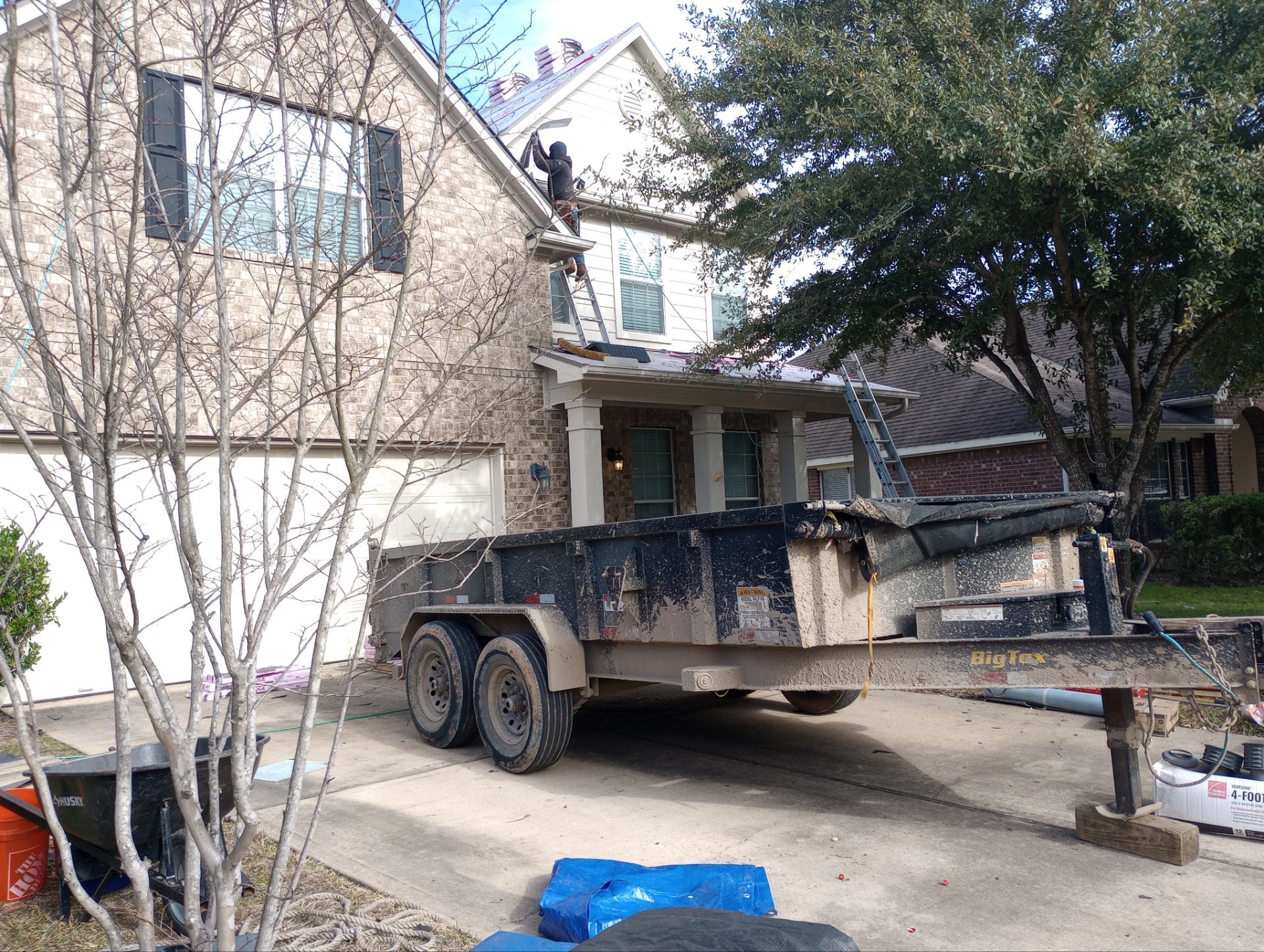 Residential Roofing Installation using Owen's Corning Duration (Lifetime) Shingles by Roof Repair Company