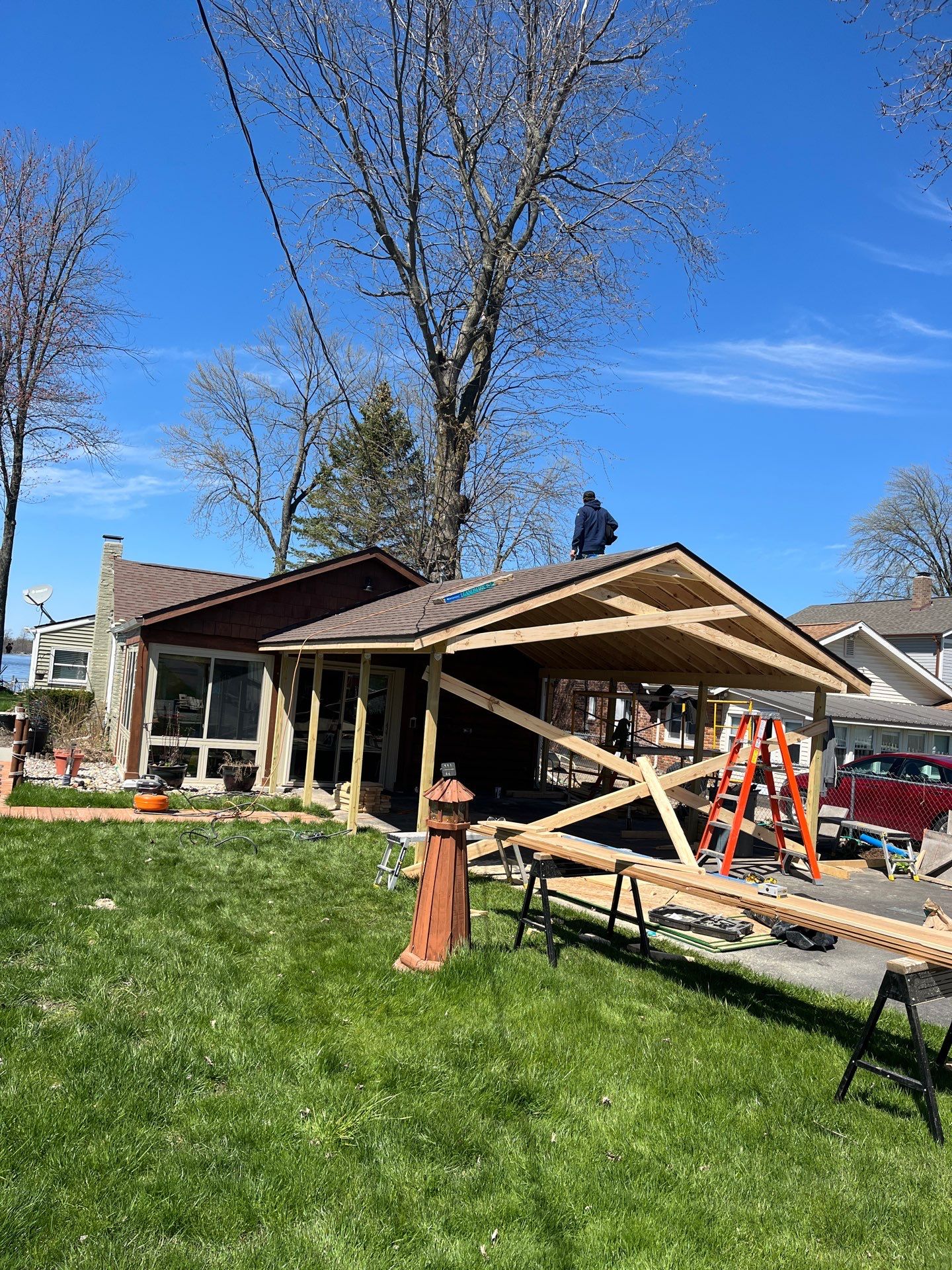 New Carport Build by Clark Builders LLC