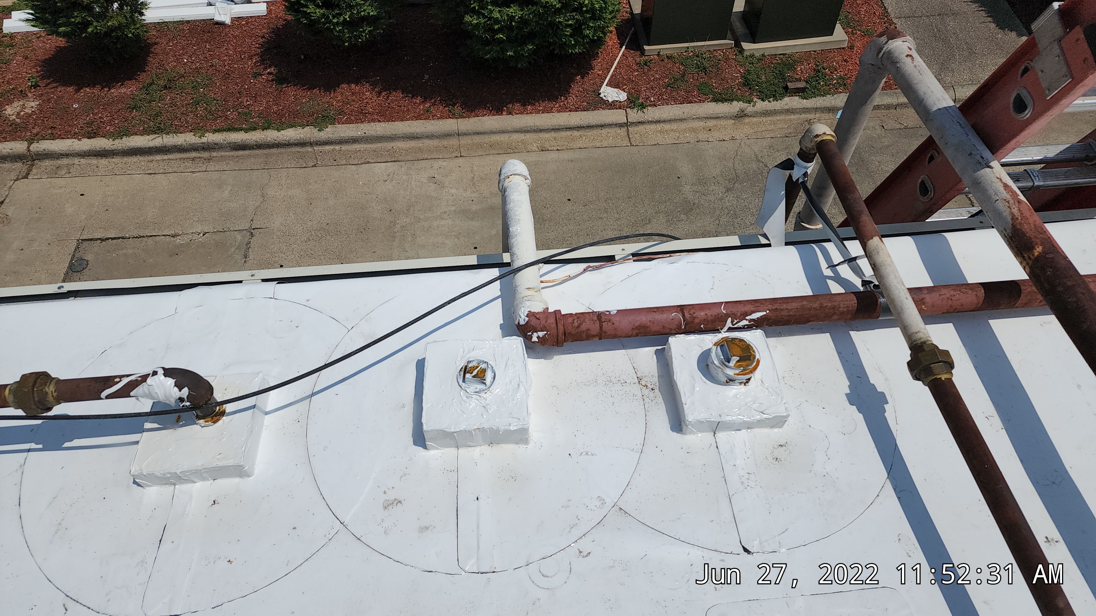 Commercial Roofing Installation using 50 mil PVC by Hostetler Roofing