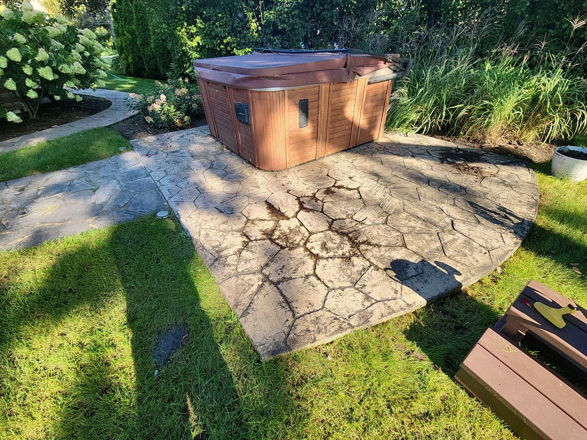 Stamped Concrete Surface Cleaning by Northern Power Washing LLC.