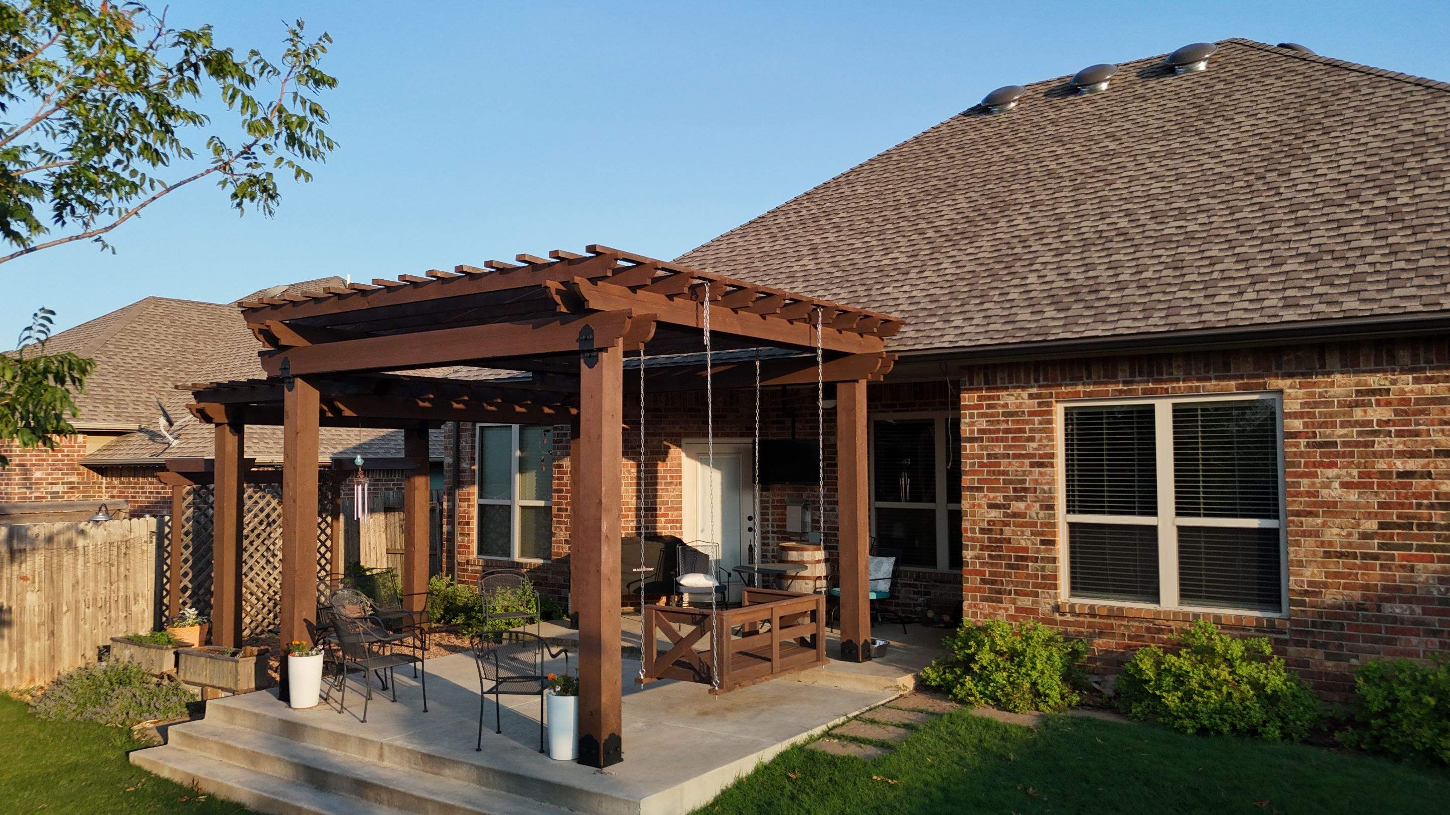 GAF Architectural Shingle Roof Replacement and Decking Repair in Mustang by 5Coat Roofing & Construction